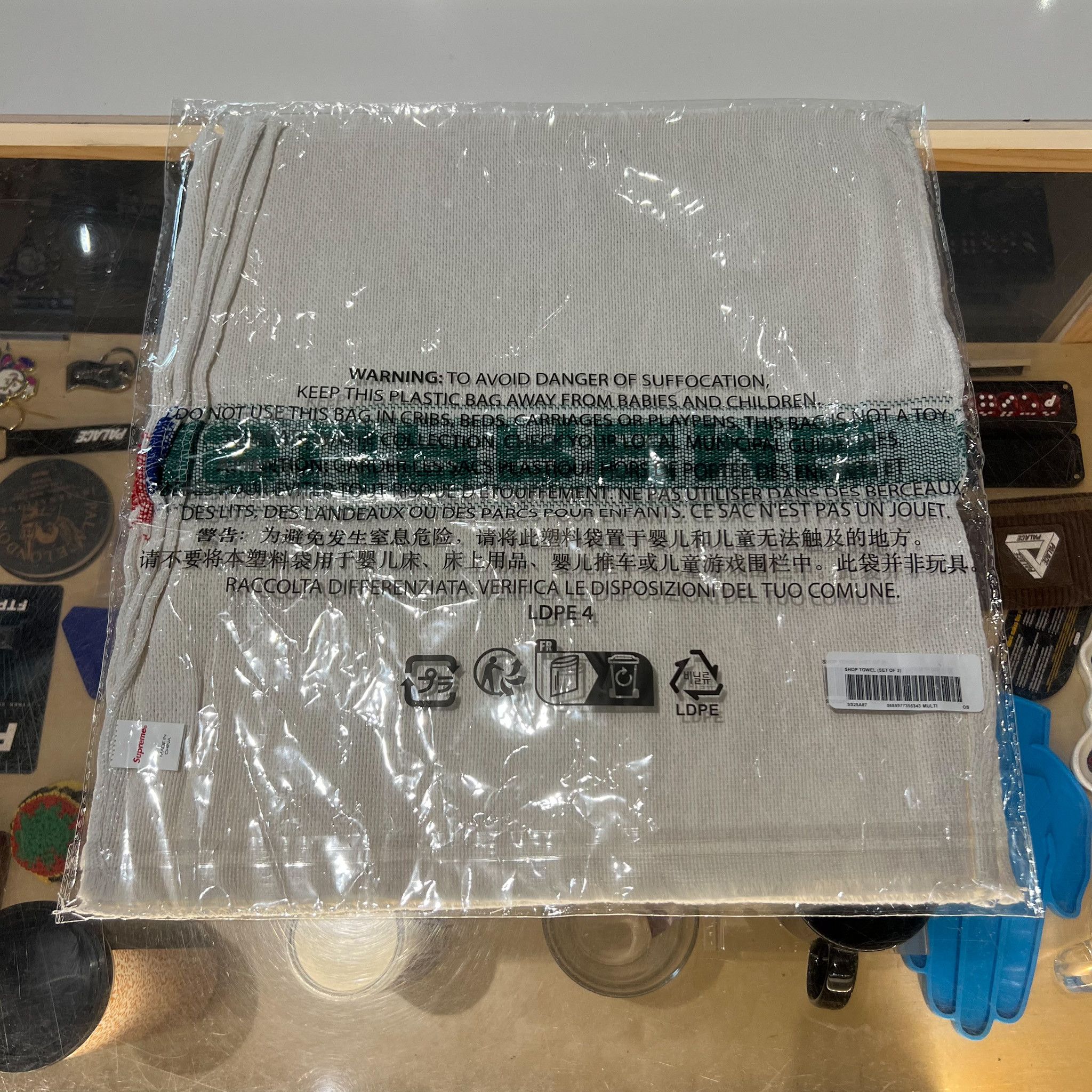 Supreme Supreme Shop Towel Multicolor (Set of 3) Size ONE SIZE - 3 Thumbnail
