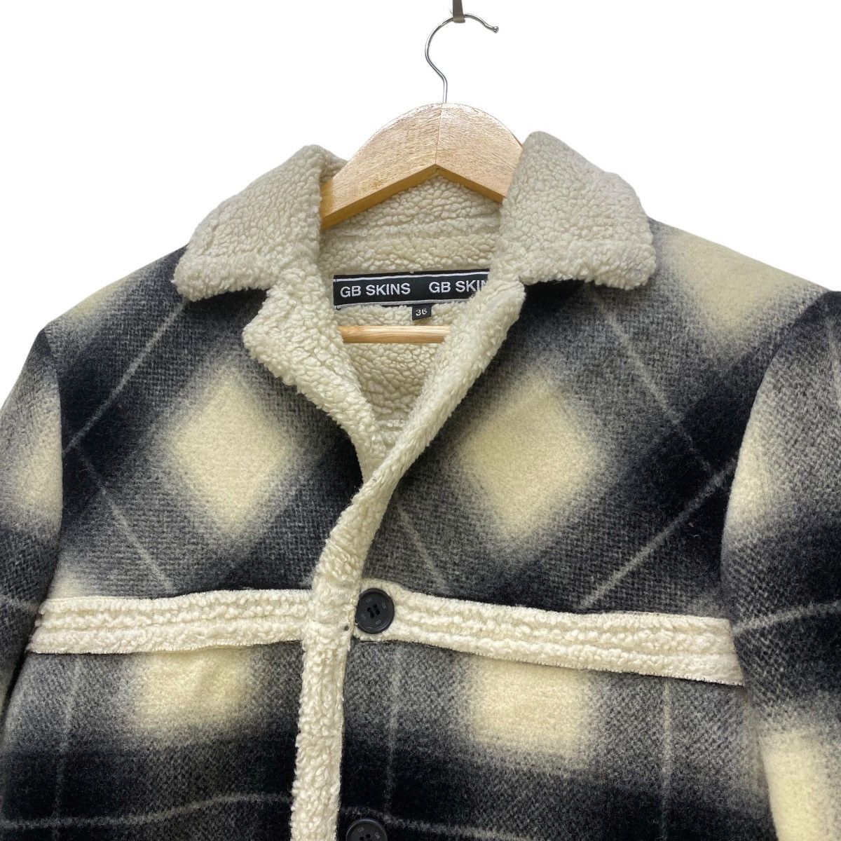 If Six Was Nine 🔥Awesome Gb Skin Plaid Tartan Shearling Jacket Size US M / EU 48-50 / 2 - 3 Thumbnail