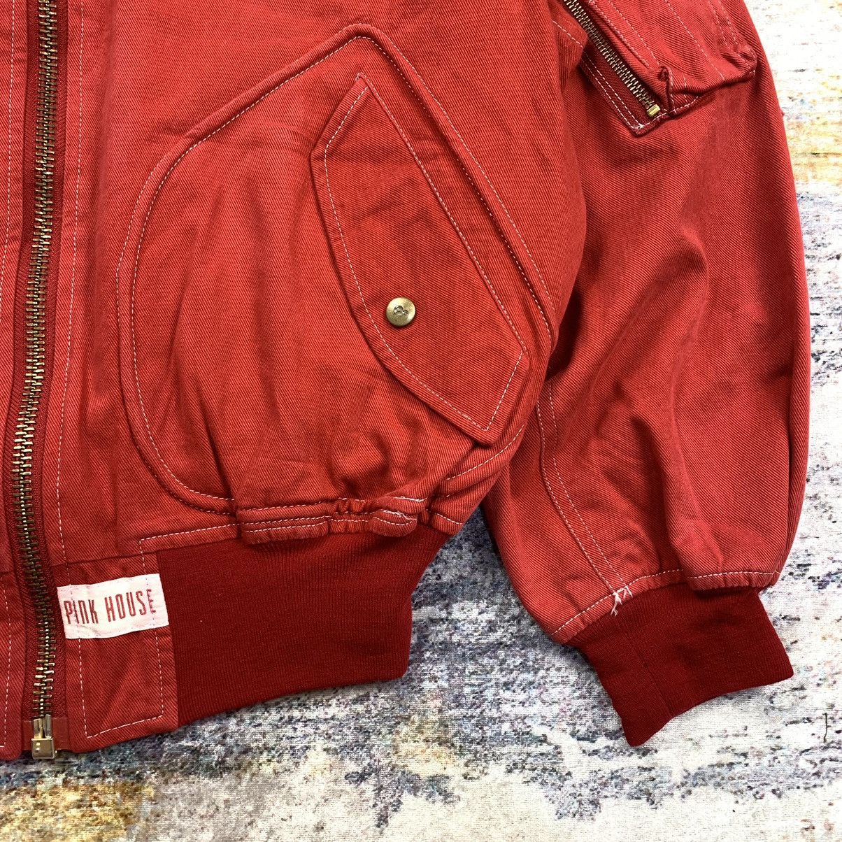 Japanese Brand Vintage pink house patches ma-1 bomber jacket Size US M / EU 48-50 / 2 - 5 Thumbnail
