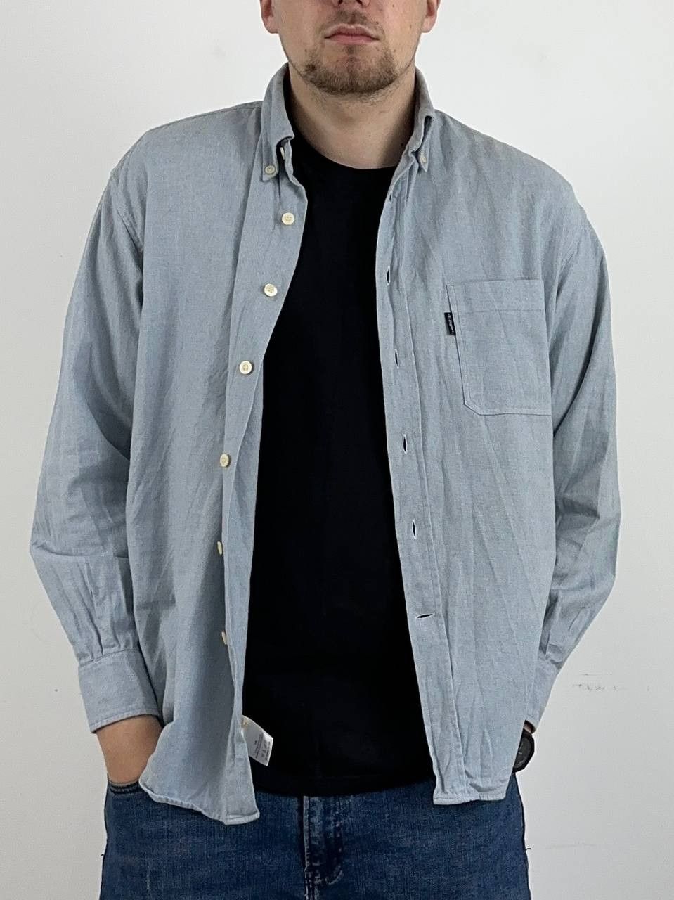 Ermenegildo Zegna Ermenegildo Zegna Yachting Blue Luxury Shirt Size XL Size US XL / EU 56 / 4 - 16 Thumbnail