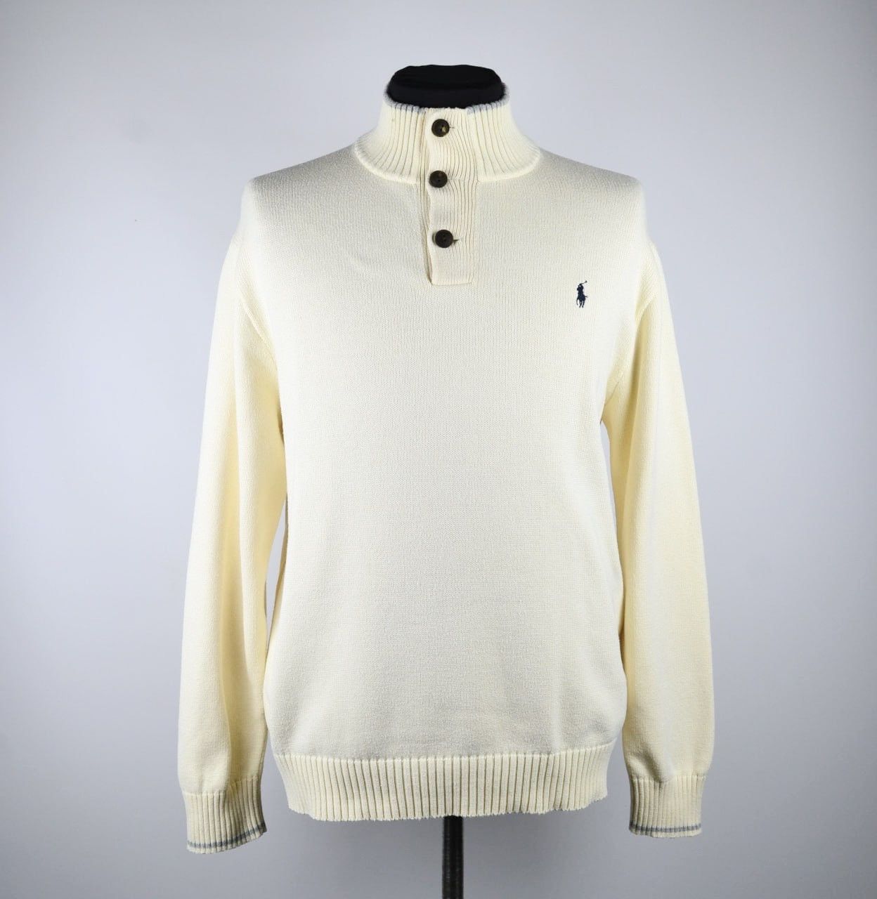 Polo Ralph Lauren × Vintage Polo Ralph Lauren Sweater Cotton 1/4 zip Size XXL Size US XXL / EU 58 / 5 - 1 Thumbnail