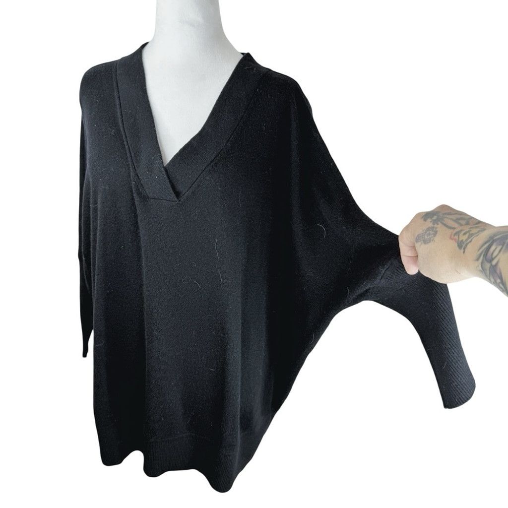 Other MATTY M Women's Contemporary Chic Black V-neck Sweater XXL Size XXL / US 16-18 / IT 52-54 - 2 Thumbnail