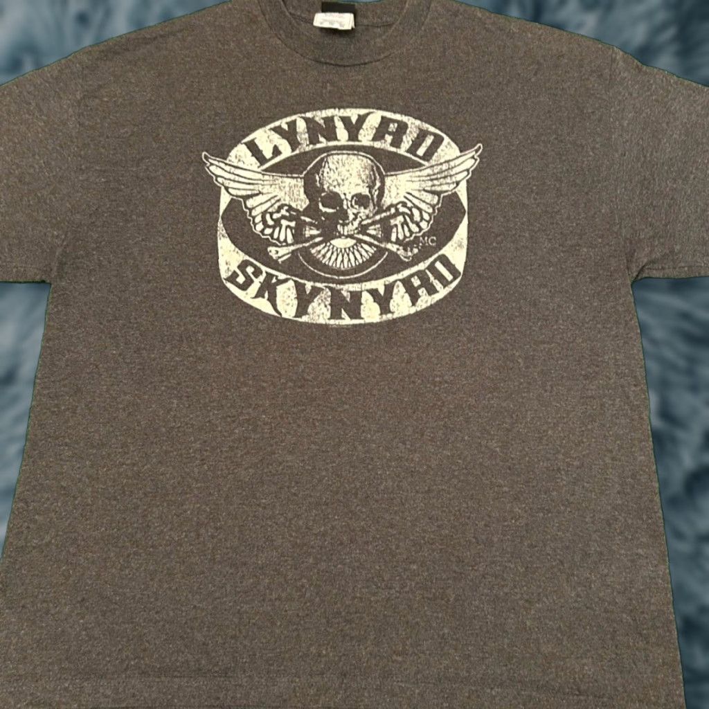 Logo 7 VINTAGE Lynyrd Skynyrd Band Tee Logo Skull Wings 2004 Shirt XL Winterland Gray Short Sleeve Men Tee 90s Y2K Rock Music Punk Grunge Size US XL / EU 56 / 4 - 1 Thumbnail