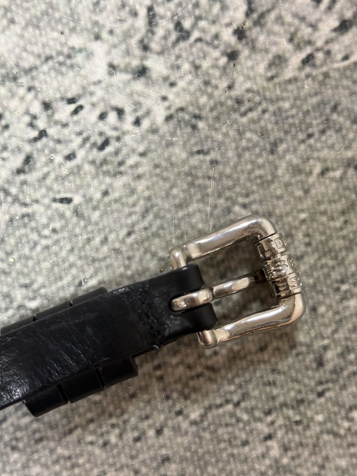 Diesel Diesel leather belt multicolour moving letters Y2K black Size 40 - 6 Thumbnail