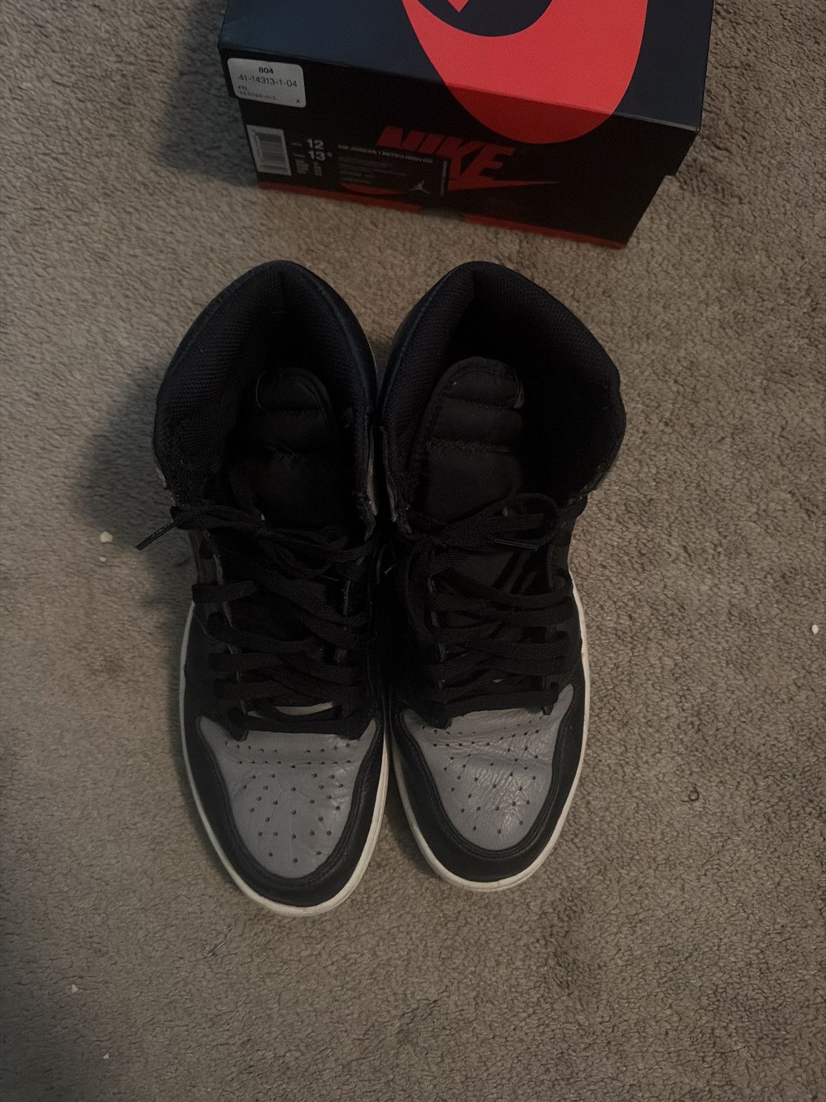 Jordan Brand Jordan 1 Shadow High Size US Men’s 12 Size US 12 / EU 45 - 3 Thumbnail