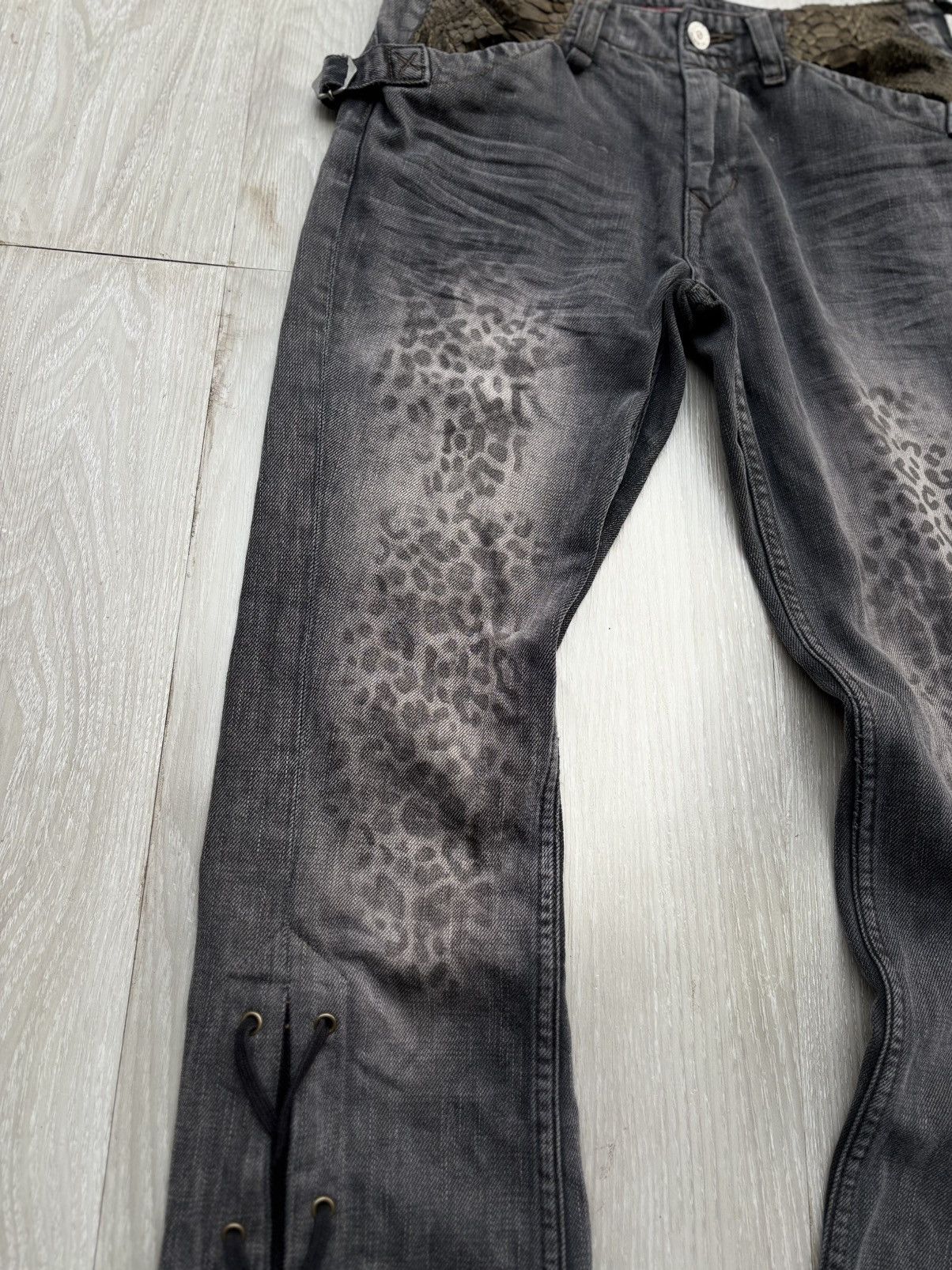 Japanese Brand SWEAT CAMEL lace up flare jeans Size US 26 / EU 42 - 3 Thumbnail