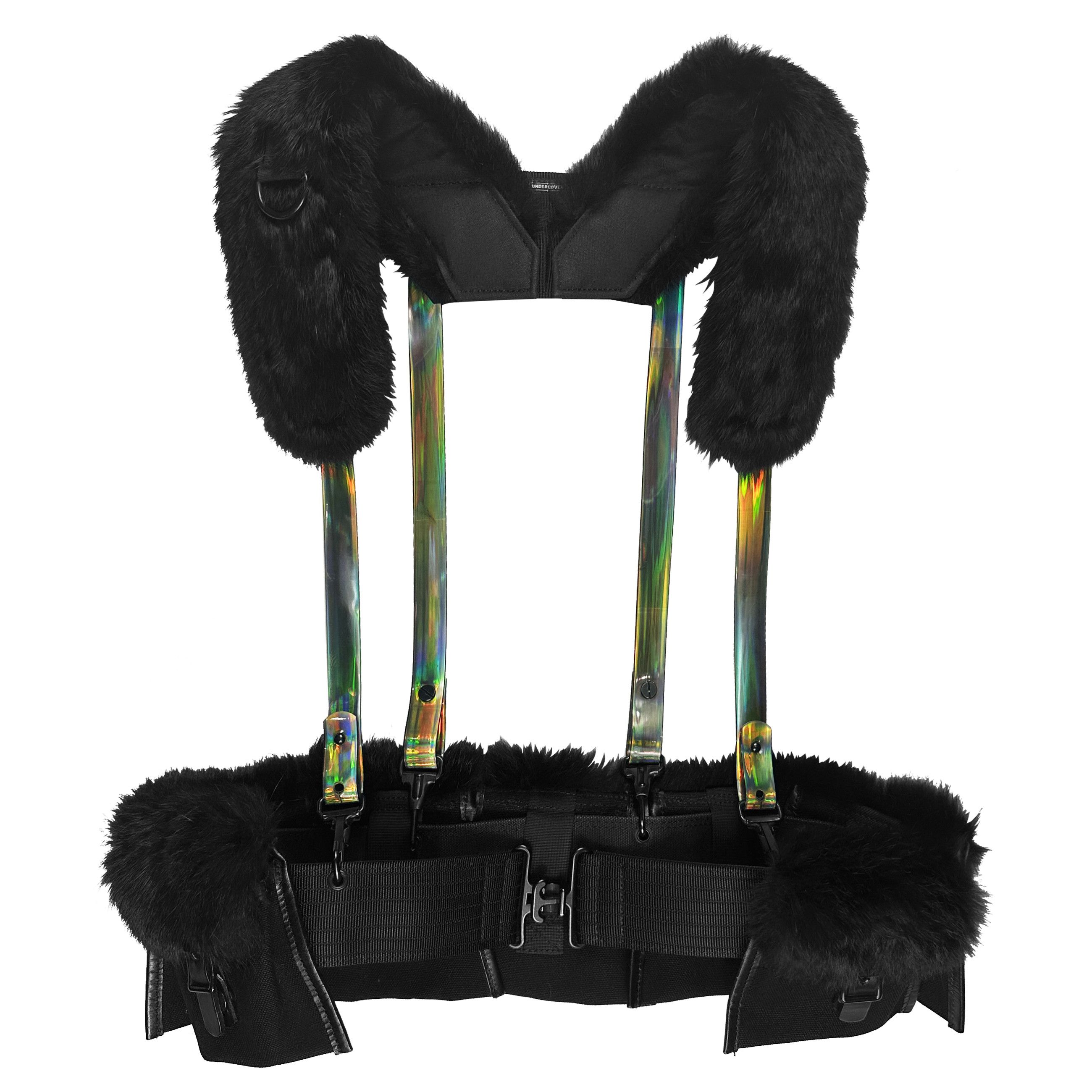 Undercover AW01 Fur Bandolier Utility Vest Size US M / EU 48-50 / 2 - 1 Thumbnail