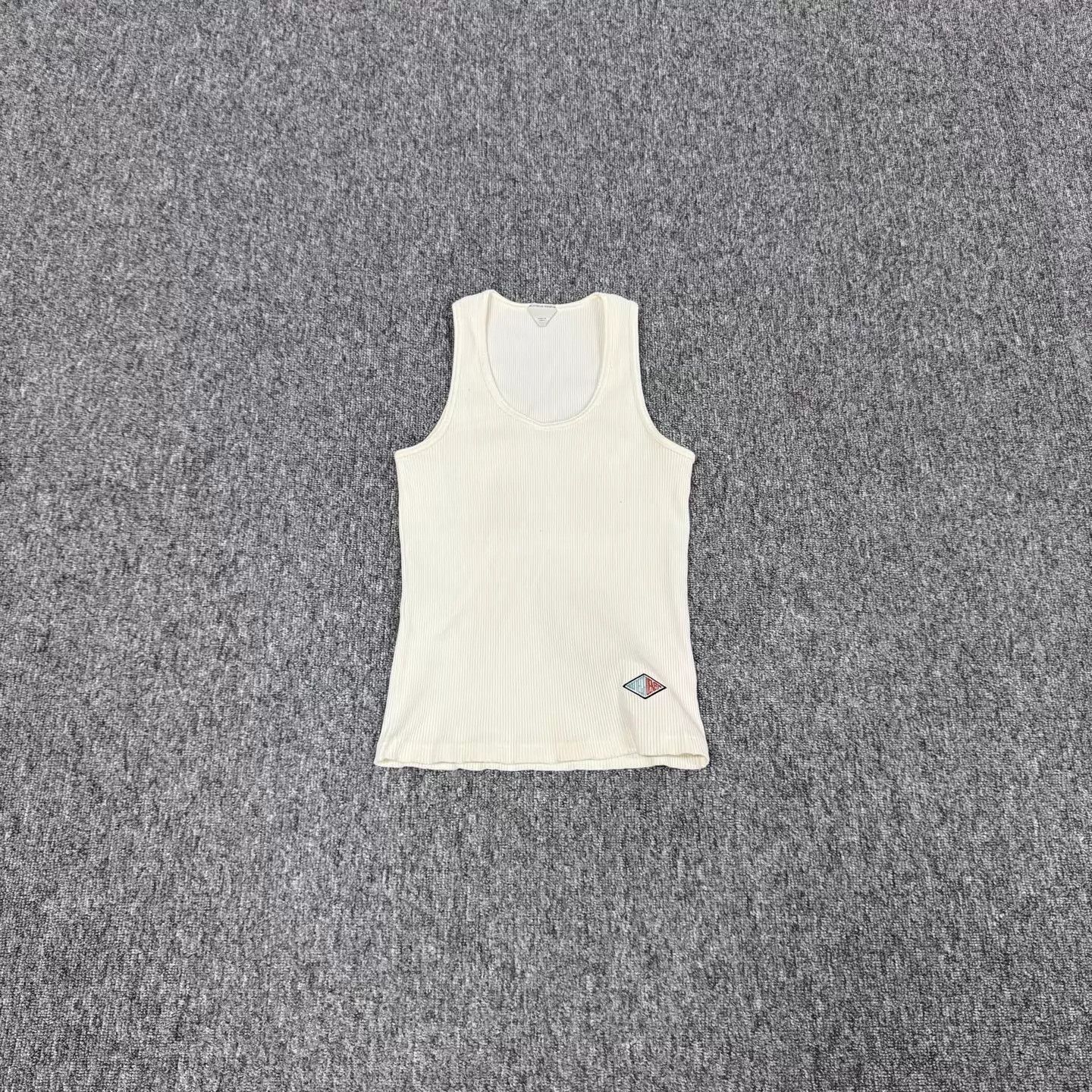 Bottega Veneta BV Ribbed Knit Vest S Diamond Logo Embroidery 99 New Size S / US 4 / IT 40 - 1 Thumbnail