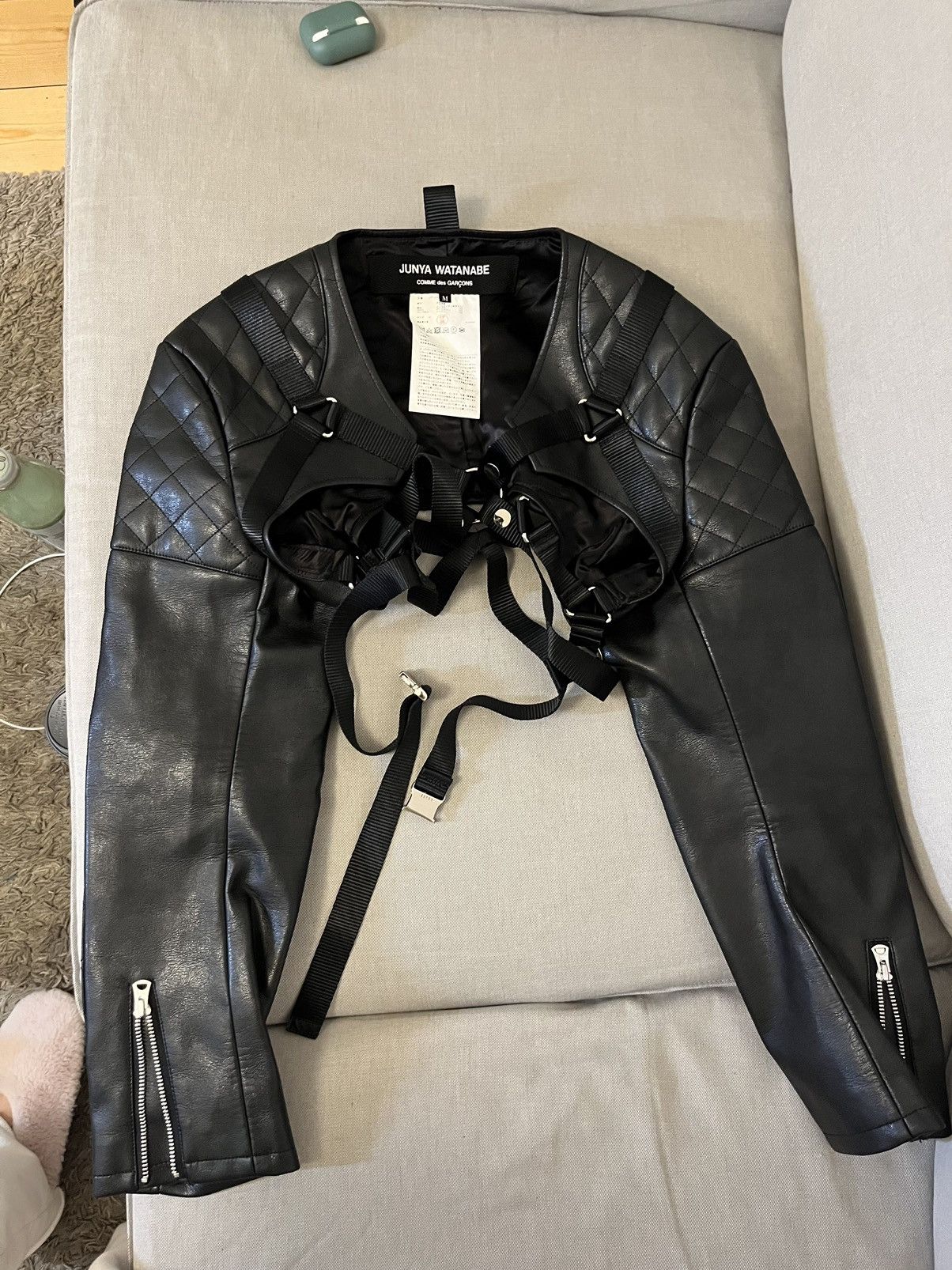 Comme des Garcons × Junya Watanabe CDG Junya Watanabe cropped leather jacket Size M / US 6-8 / IT 42-44 - 7 Thumbnail
