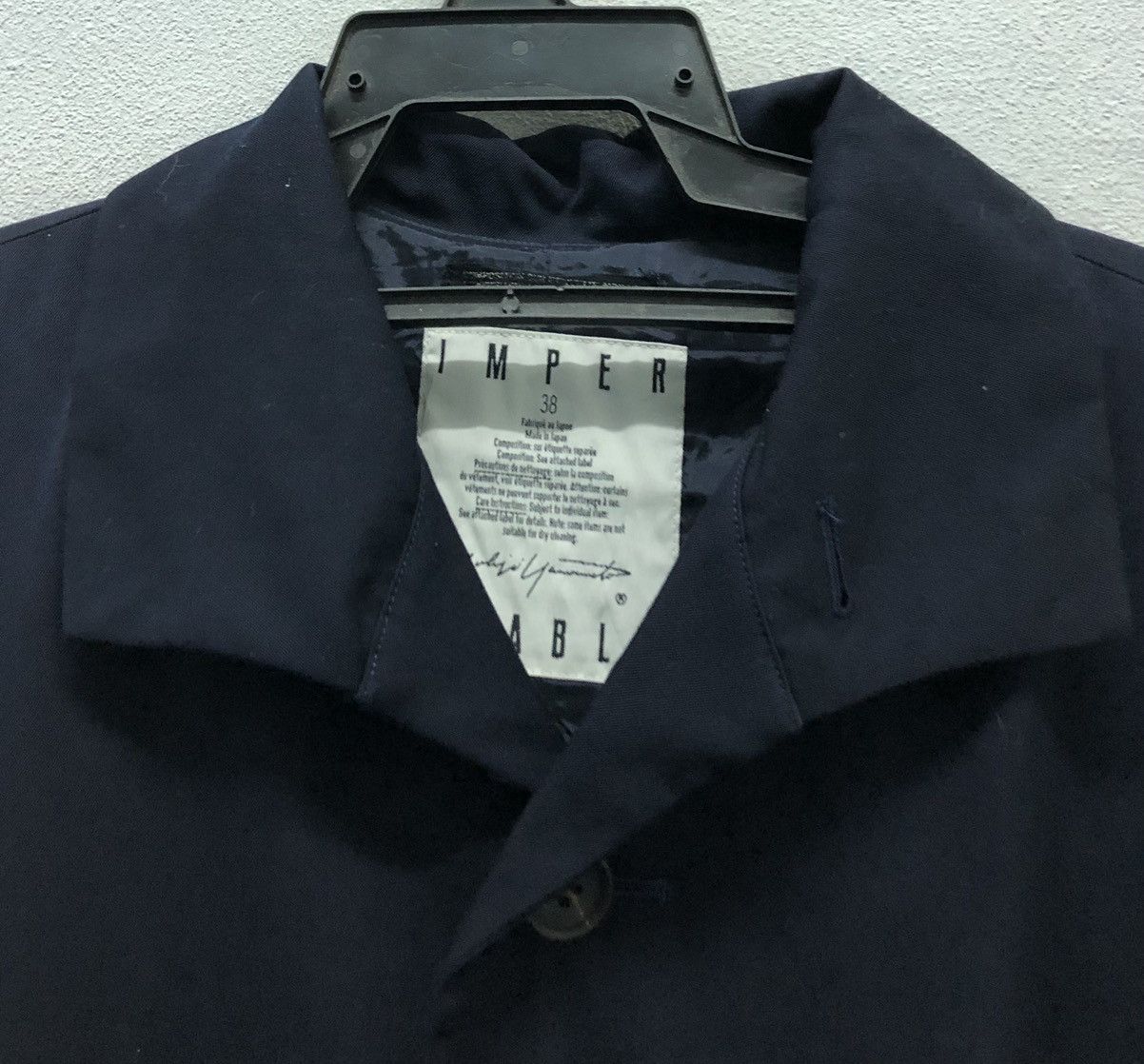 Japanese Brand × Vintage × Yohji Yamamoto Vintage YohjiYamamoto Imper Meable Made In Japan Long Jacket Size US XL / EU 56 / 4 - 3 Thumbnail