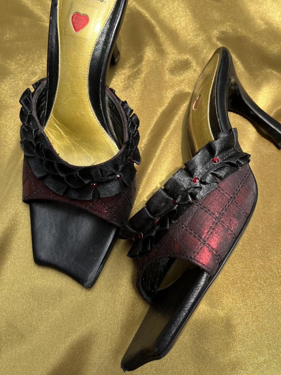 Moschino Vintage Moschino ruffle mules Size US 5 / IT 35 - 5 Thumbnail