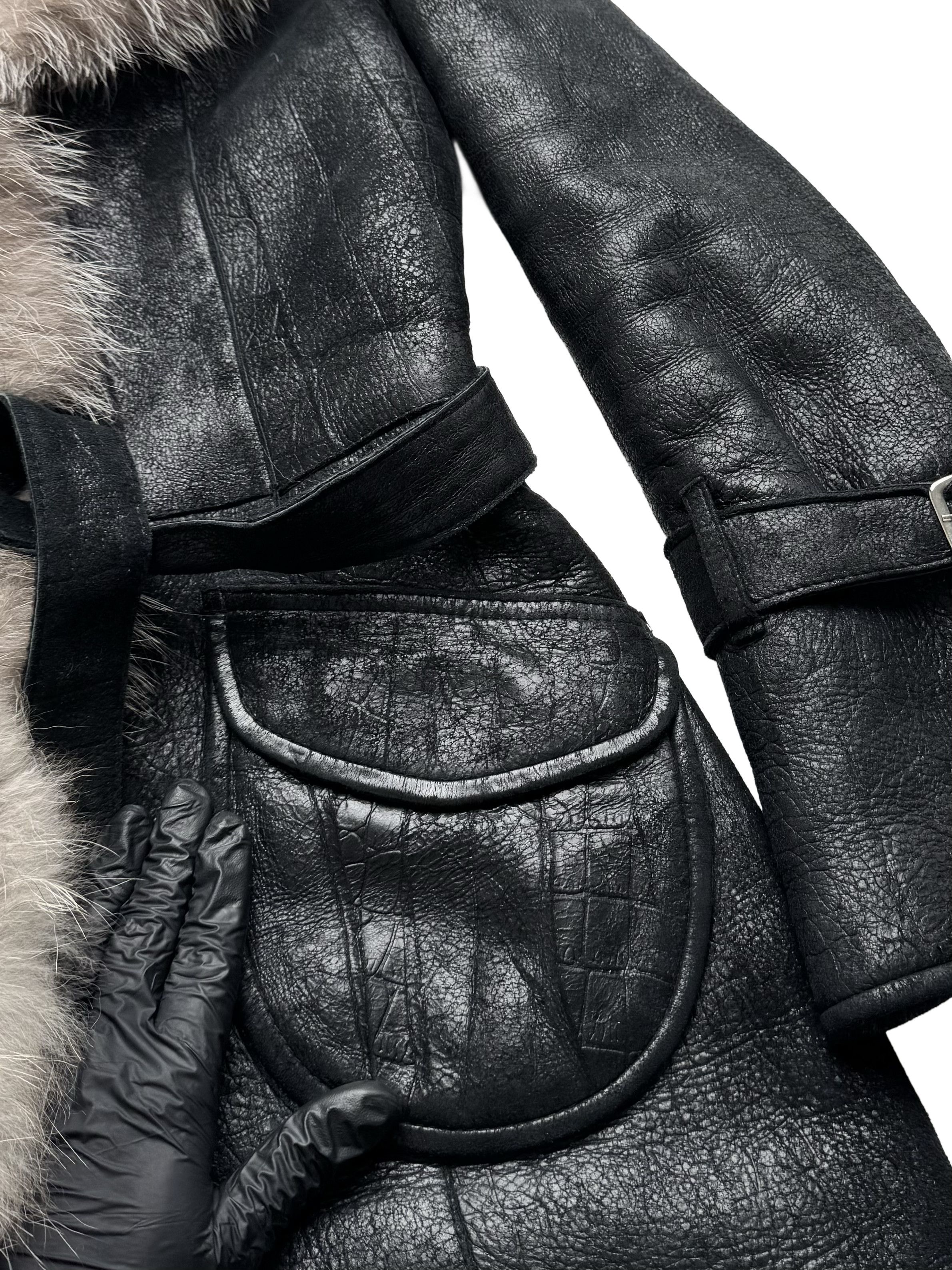 Vintage Vintage Real Sheepskin Hooded Coat With Real Fur Details Size S / US 4 / IT 40 - 11 Thumbnail