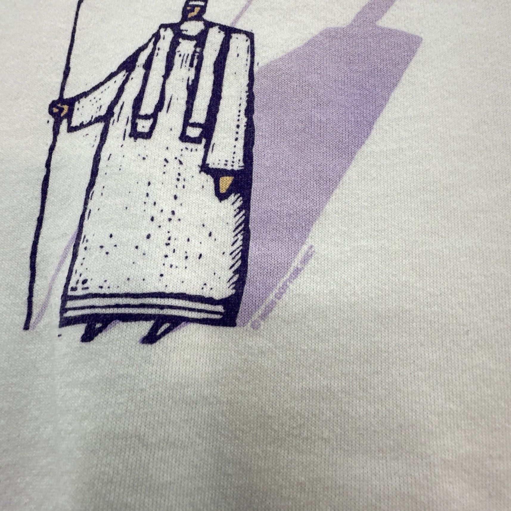 Vintage VINTAGE 1990s High Cotton Sweatshirt Treat Me No Differently Than The Pope Men XXL White Cotton Graphic Tee Size US XXL / EU 58 / 5 - 3 Thumbnail