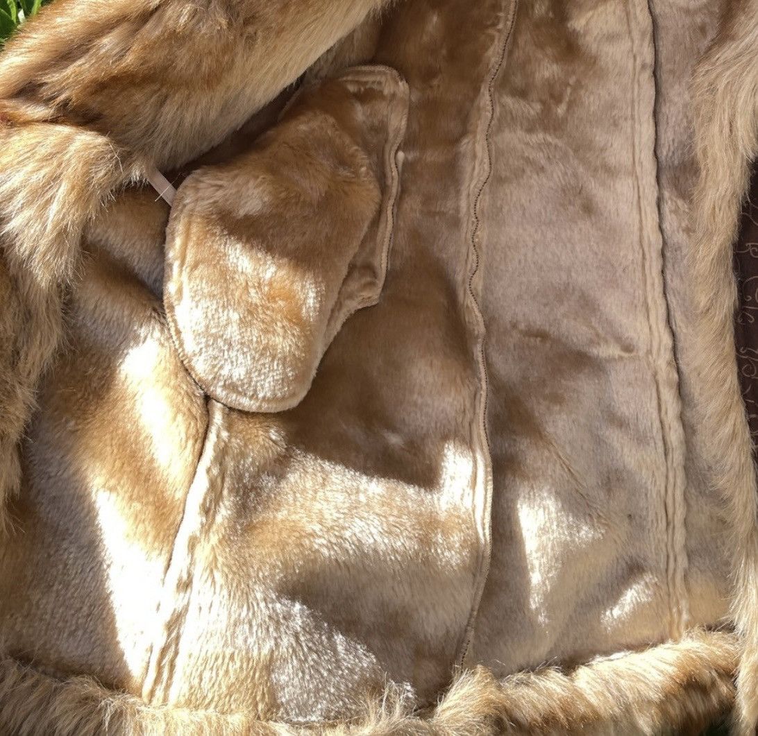Phat Farm Baby Phat Brown Faux Fur Women’s Vtg Coat - Size Large Size L / US 10 / IT 46 - 7 Thumbnail
