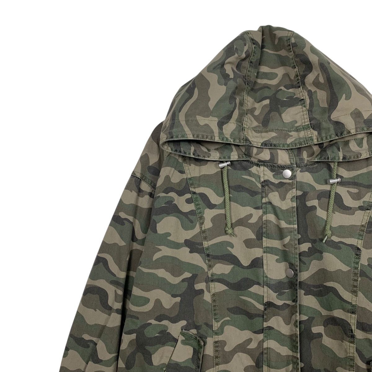 Japanese Brand COLONY 2139 Jungle Camo Hoodie Jacket Parka #2415-C108 Size US S / EU 44-46 / 1 - 6 Thumbnail