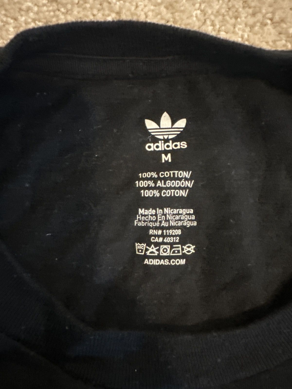 Adidas Adidas Triangle Logo Mix Black/Red Tee Size US M / EU 48-50 / 2 - 3 Thumbnail