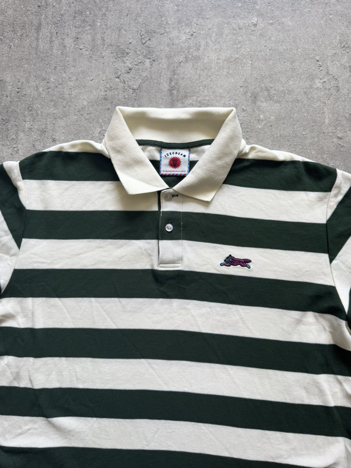 Icecream Ice Cream Billionaire Boys Club Striped Polo Shirt Size US L / EU 52-54 / 3 - 4 Thumbnail