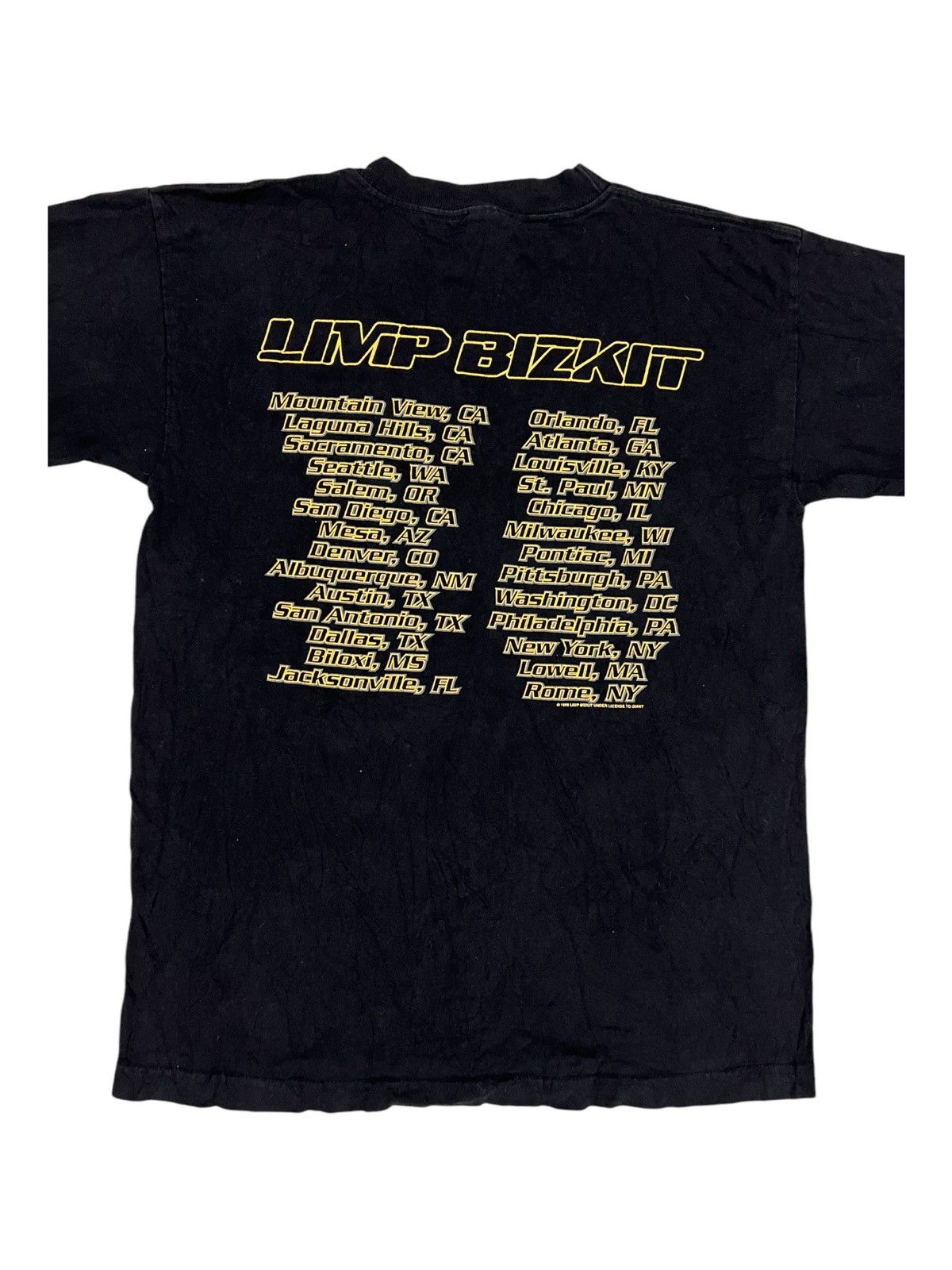 Band Tees × Vintage Vintage RARE LIMP BIZKIT Limptropolis 1999 Tour Giant Tees Size US M / EU 48-50 / 2 - 3 Thumbnail