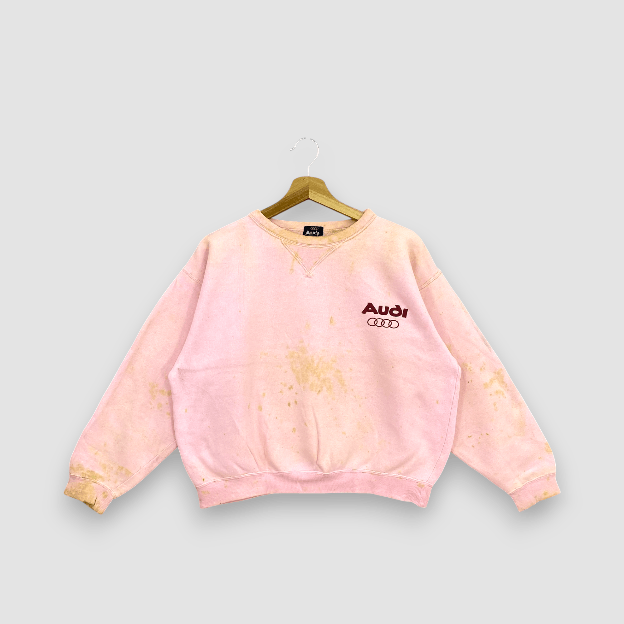 Vintage Vintage 80s Dirty Audi Motorsport Sweater Rally Car Racing Size US M / EU 48-50 / 2 - 2 Thumbnail
