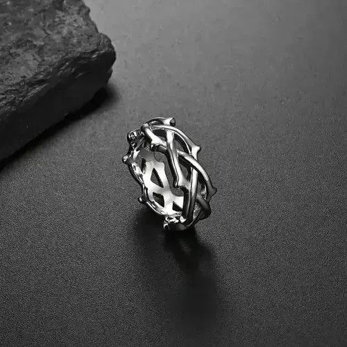 Ring Of Fire Tribal Thorns Ring Spike Graffiti Goth Punk Rock Jewelry Size ONE SIZE - 4 Thumbnail