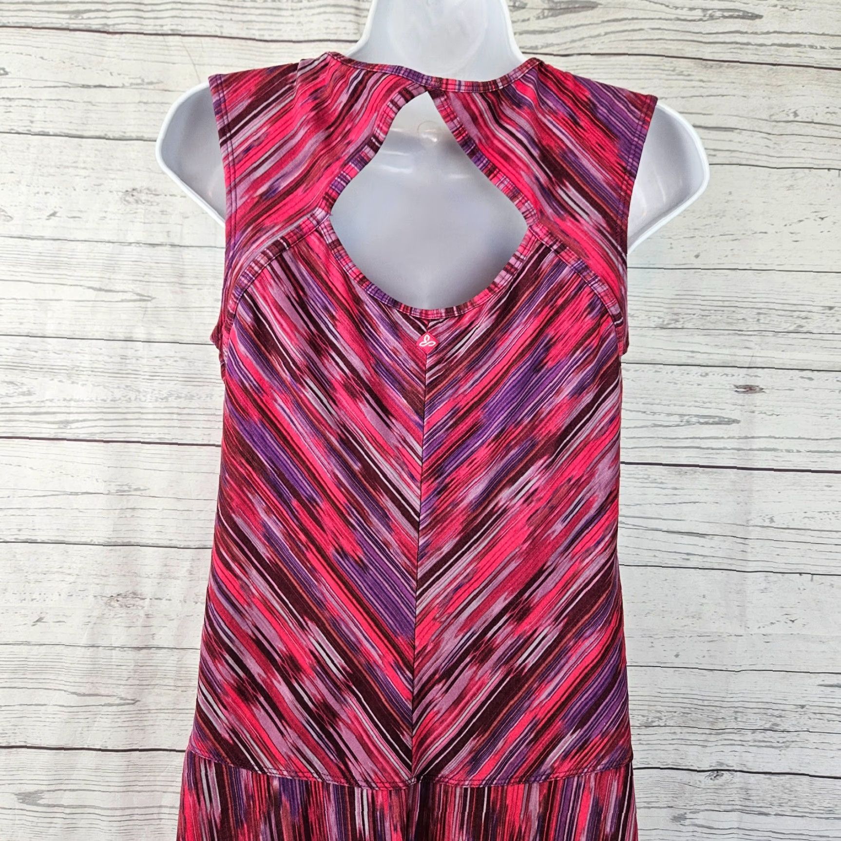 Prana Prana Alec Dress Womens Small Pink Sleeveless Cutout A-Line 35" Knee Length Dress Vintage No Size S / US 4 / IT 40 - 4 Thumbnail