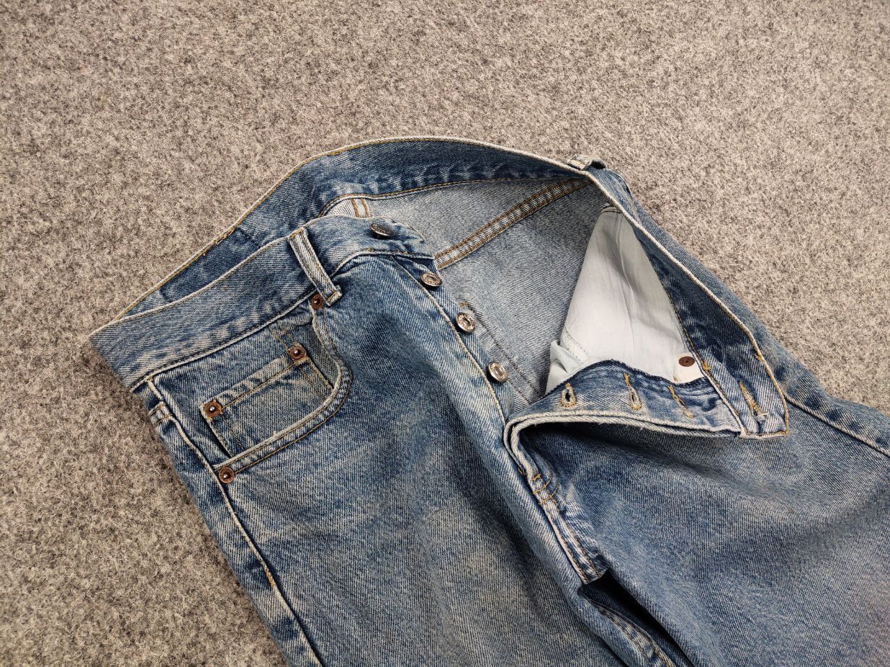 Levi's Vintage 80's Levis 501 Distressed Denim Jeans made in USa Size US 30 / EU 46 - 11 Thumbnail