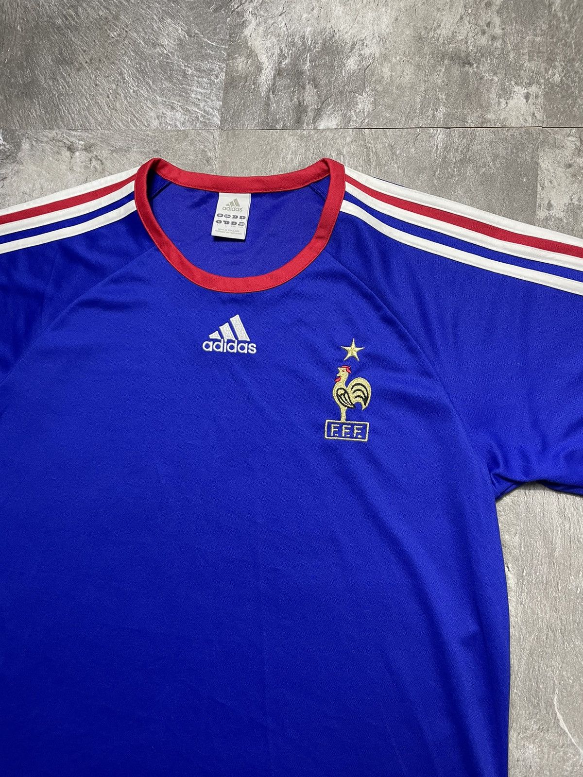 Adidas Vintage France Home 2005 Soccer Jersey rare Size L Size US L / EU 52-54 / 3 - 2 Thumbnail