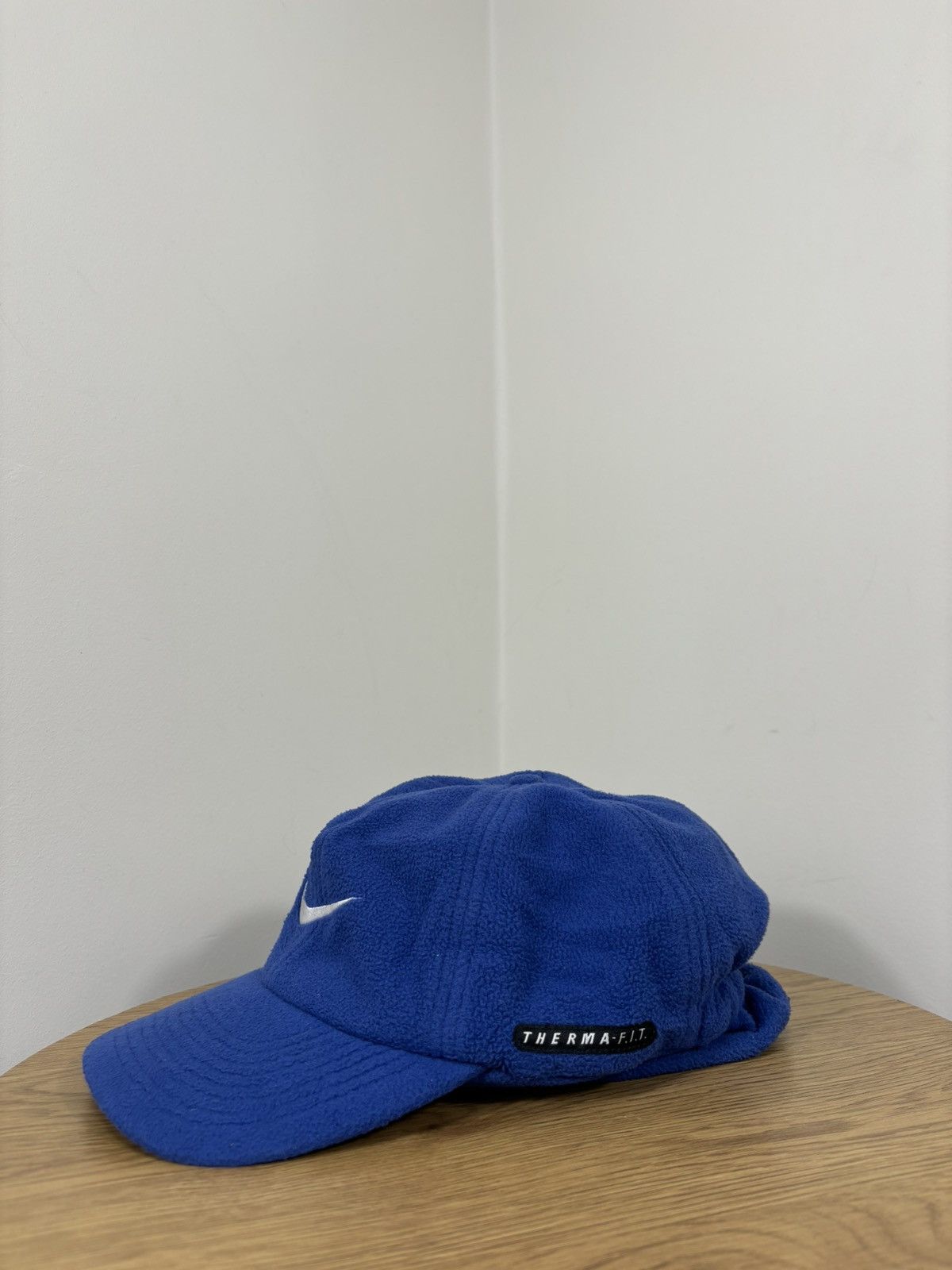 Nike Vintage 90s Nike Y2K Swoosh Cozy Hype Cap Hat Size ONE SIZE - 4 Thumbnail