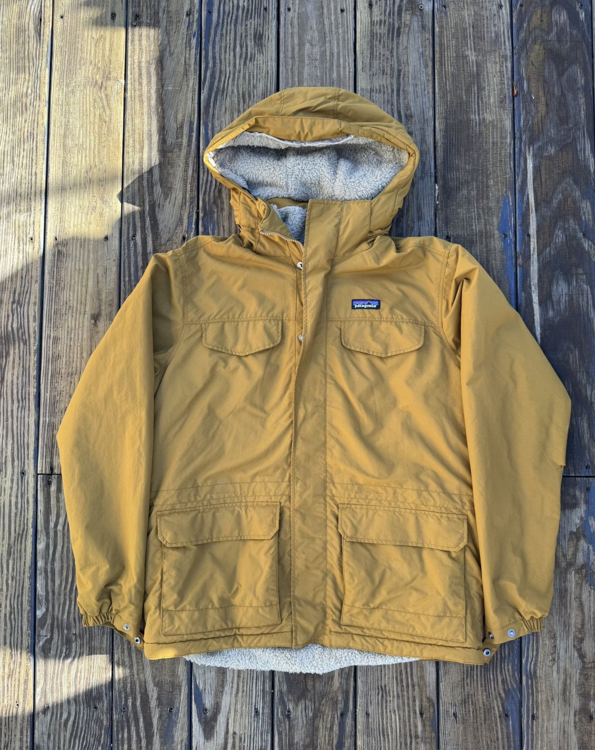 Patagonia Patagonia Fleece Parka down Jacket yellow Large Size US L / EU 52-54 / 3 - 1 Thumbnail