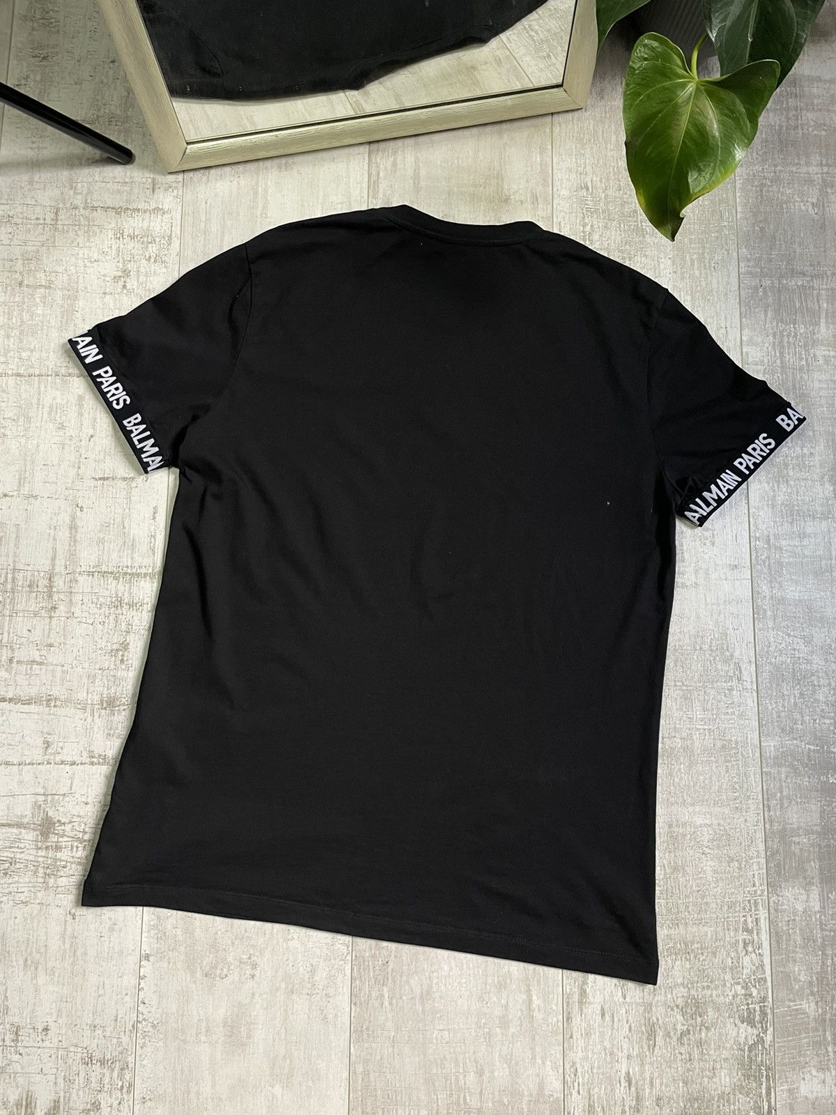 Balmain Balmain 1182J003 Black T-Shirt Size US L / EU 52-54 / 3 - 4 Thumbnail