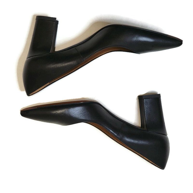 Aquatalia Aquatalia Peony Black Leather Pumps Size 7 Made in Italy Size US 7 / IT 37 - 8 Thumbnail