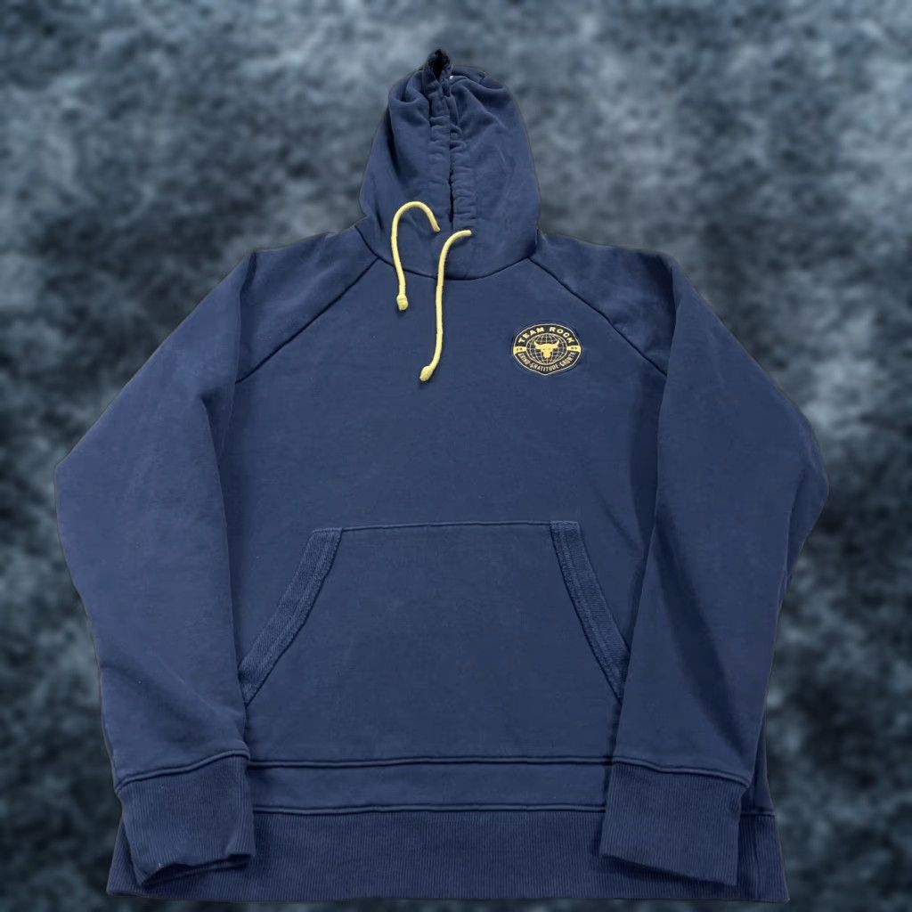 Under Armour Under Armour Project Rock Hoodie Mens L Blue Heavyweight Gym Sweatshirt Pullover Sweatshirt Regular Fit Hooded Pockets Rock USA Size US L / EU 52-54 / 3 - 1 Thumbnail