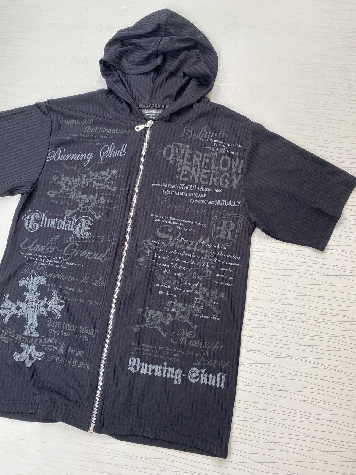 Japanese Brand Beaumere Cross Skull Chrome heart Style Hoodie Zipper Tee Size US L / EU 52-54 / 3 - 2 Thumbnail