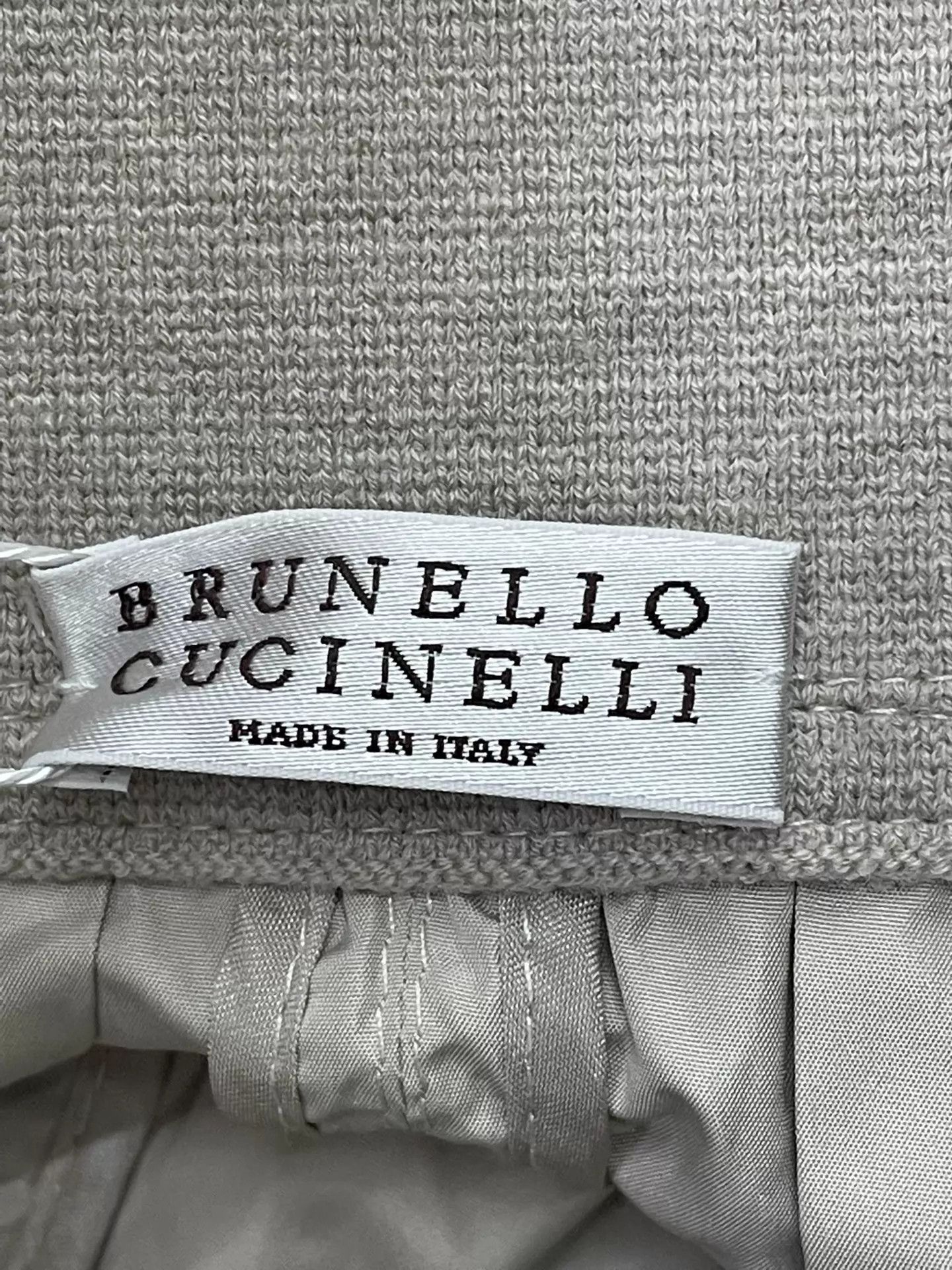 Brunello Cucinelli Brunello C. Oatmeal Elastic-Waist Skirt 40 Old-Money Size 27" / US 4 / IT 40 - 3 Thumbnail