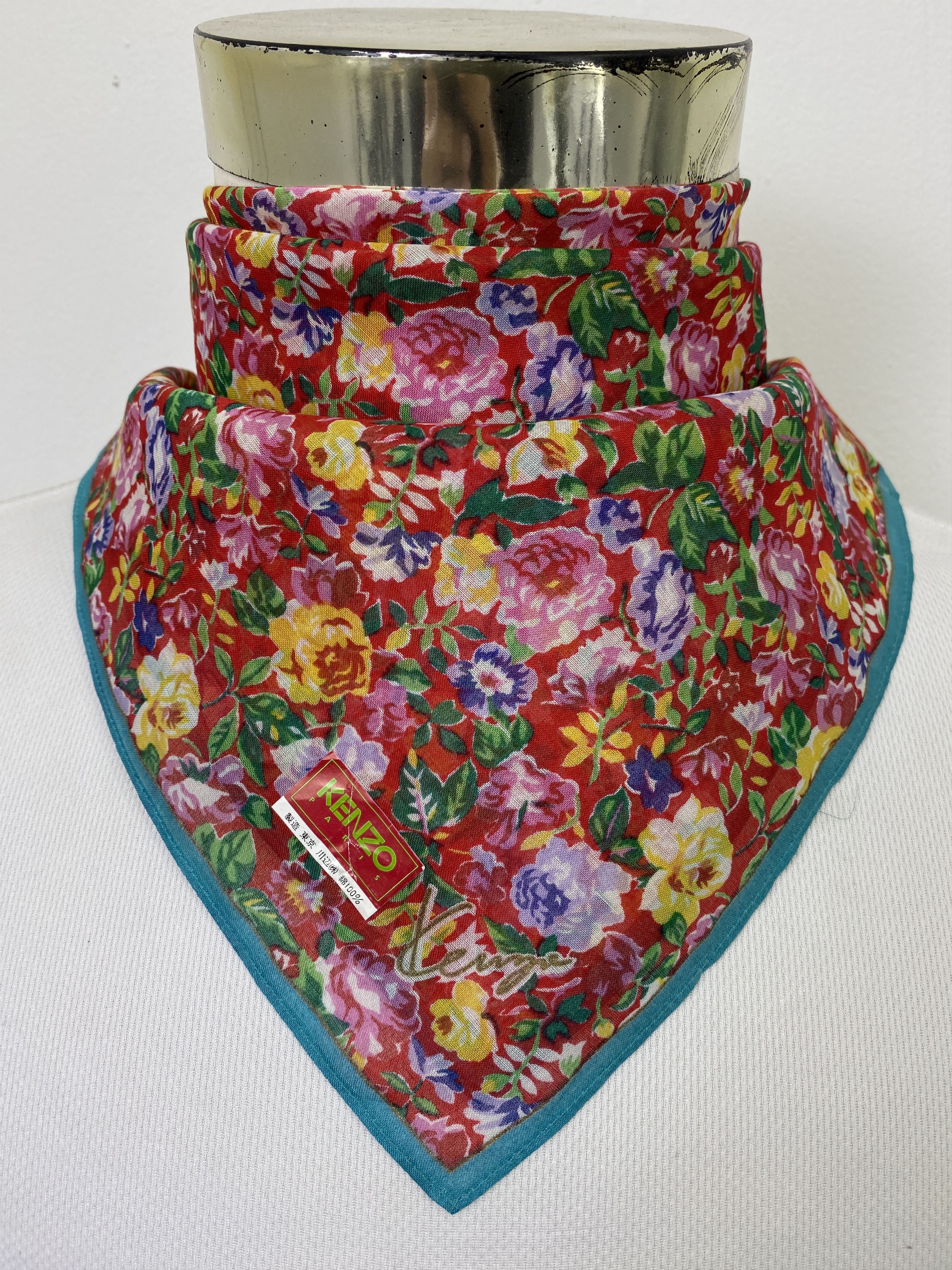 Kenzo Vintage Kenzo Handkerchief / Neckerchief KT0215 Size ONE SIZE - 1 Thumbnail