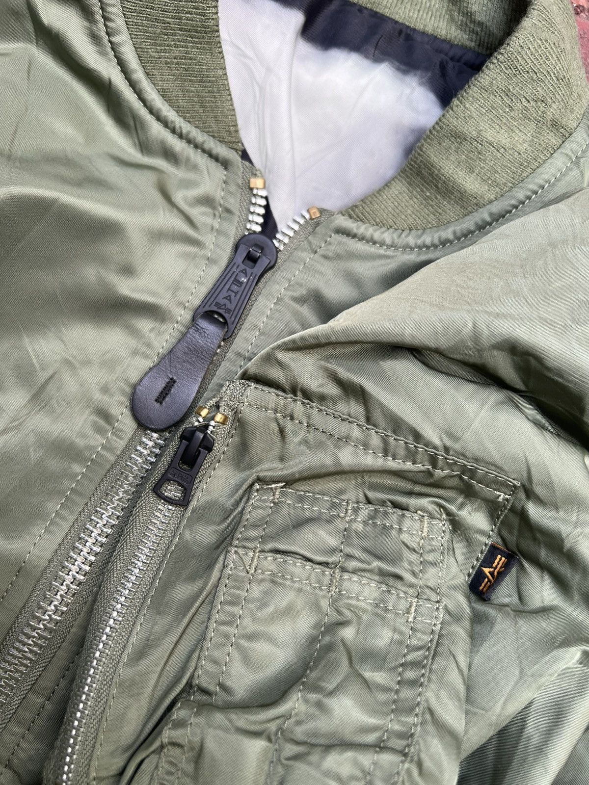 Alpha Industries VERY RARE VINTAGE JACKET FLIGHT BOMBER MA 1 ALPHA INDUSTRIES Size US L / EU 52-54 / 3 - 6 Thumbnail