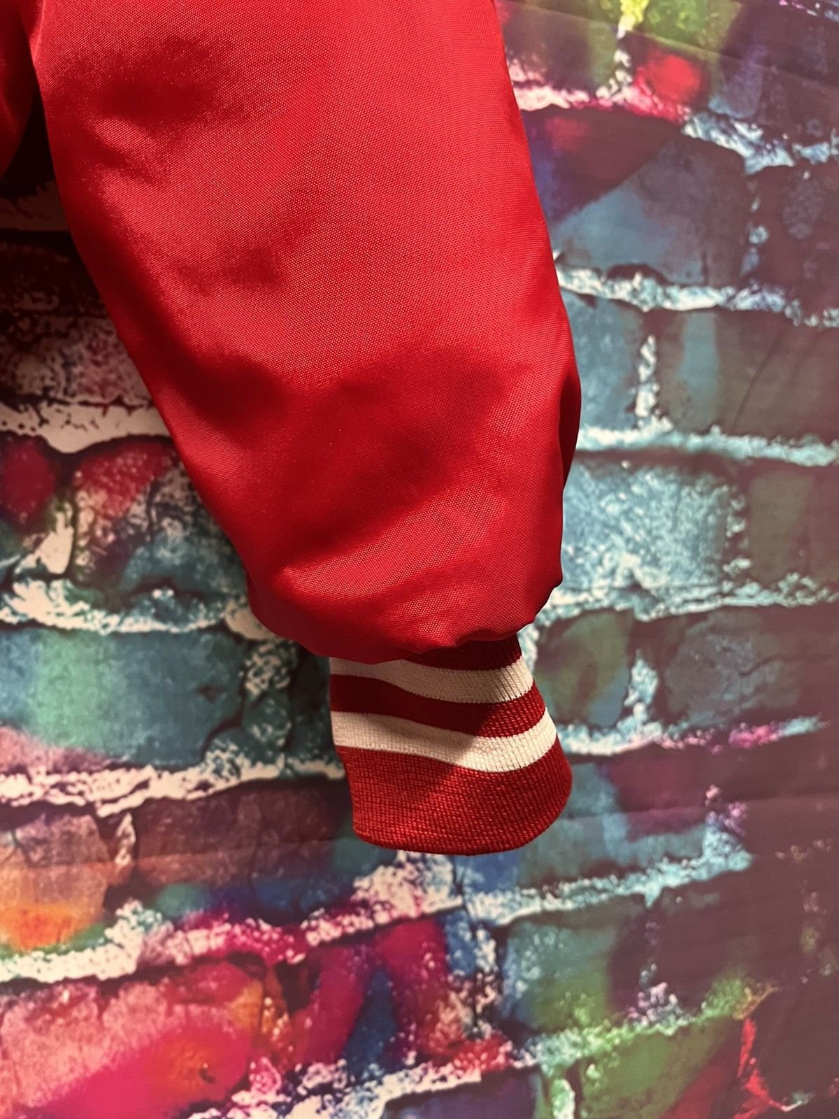 Holloway × Vintage Vintage Bomber Jacket M Red Holloway of the Rings Size US M / EU 48-50 / 2 - 6 Thumbnail