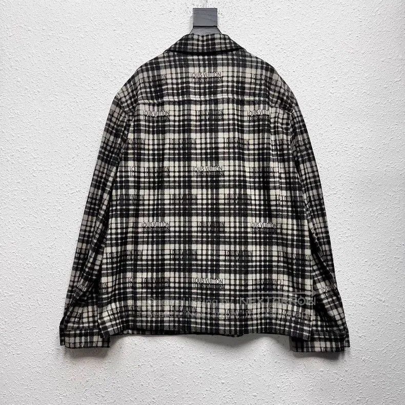 Louis Vuitton Louis Vuitton Colorblock Plaid Logo Full Print Long Sleeve Size US M / EU 48-50 / 2 - 2 Thumbnail