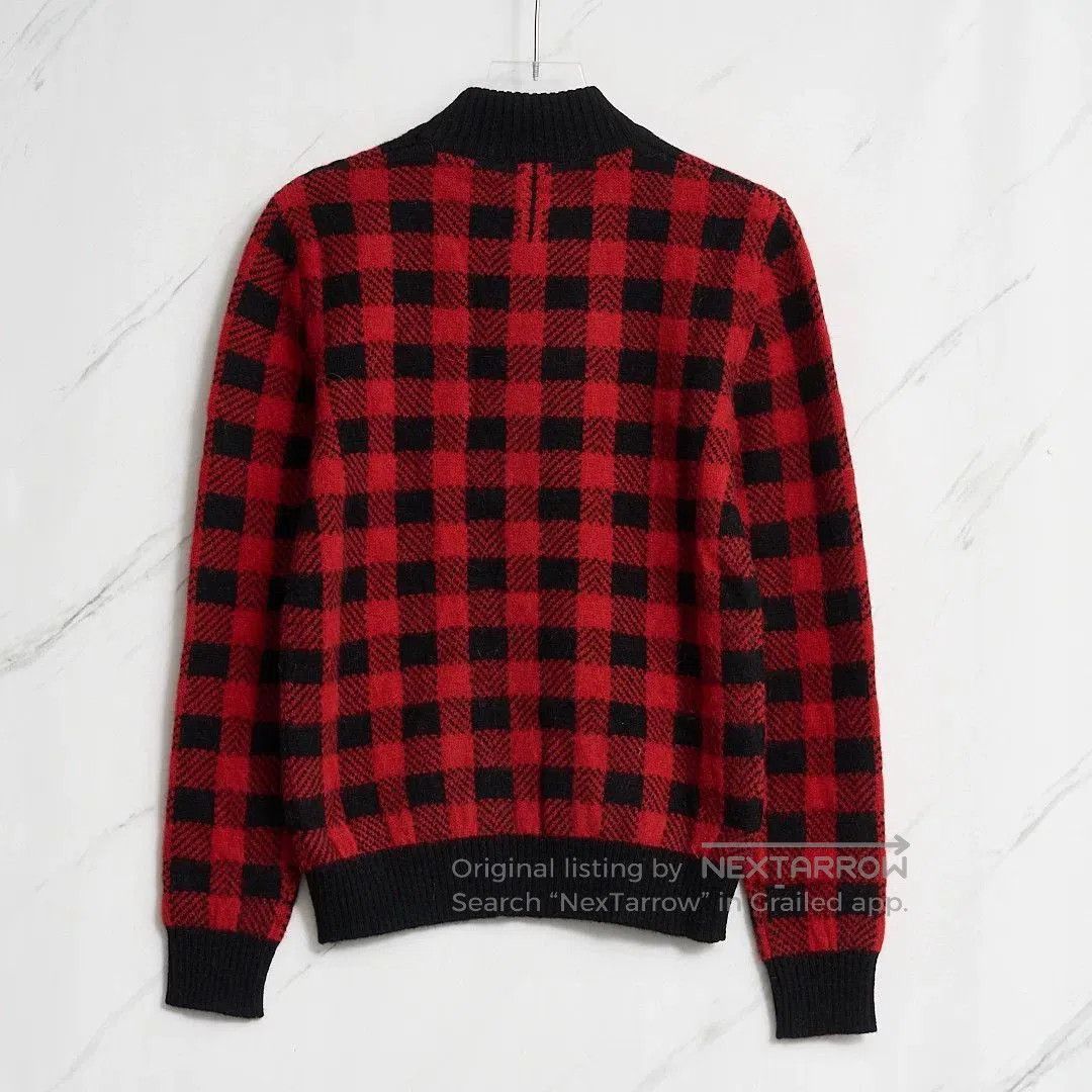 Saint Laurent Paris Saint Laurent Men's Checkered Mock Neck Sweater. Size US M / EU 48-50 / 2 - 4 Thumbnail