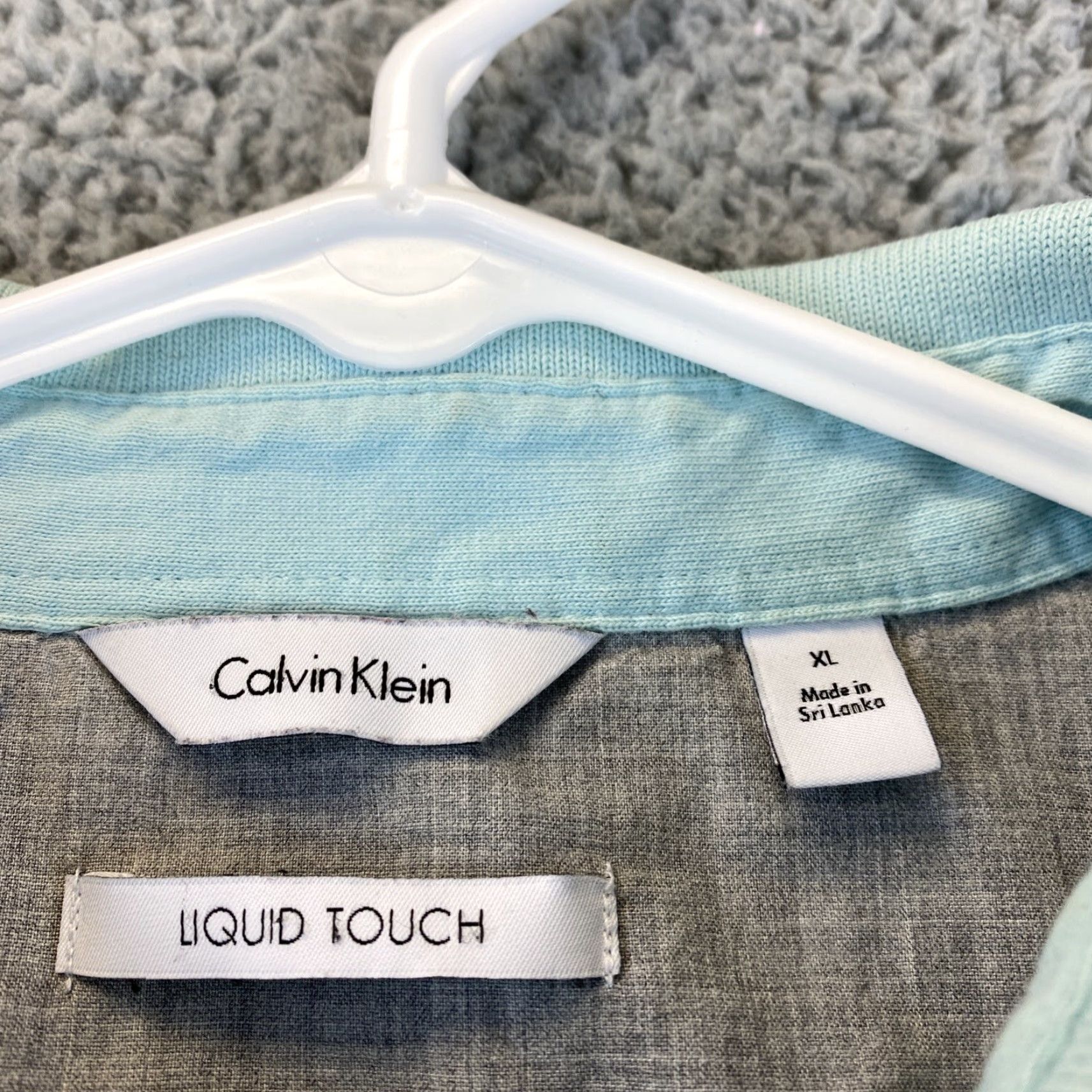 Calvin Klein VINTAGE Calvin Klein Polo Men Mint Green Size M 52-5 Regular Cotton Short Sleeve Collared Shirt Size US M / EU 48-50 / 2 - 3 Thumbnail