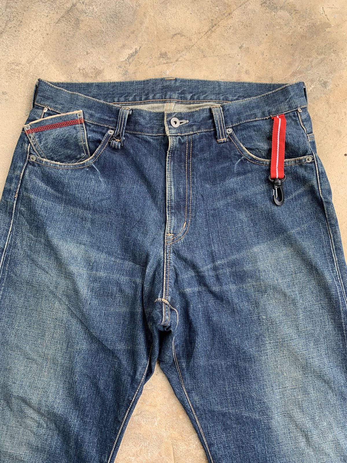 Japanese Brand × WHIZ LIMITED Whiz Limited Redline Selvedge distressed denim Size US 36 / EU 52 - 7 Thumbnail