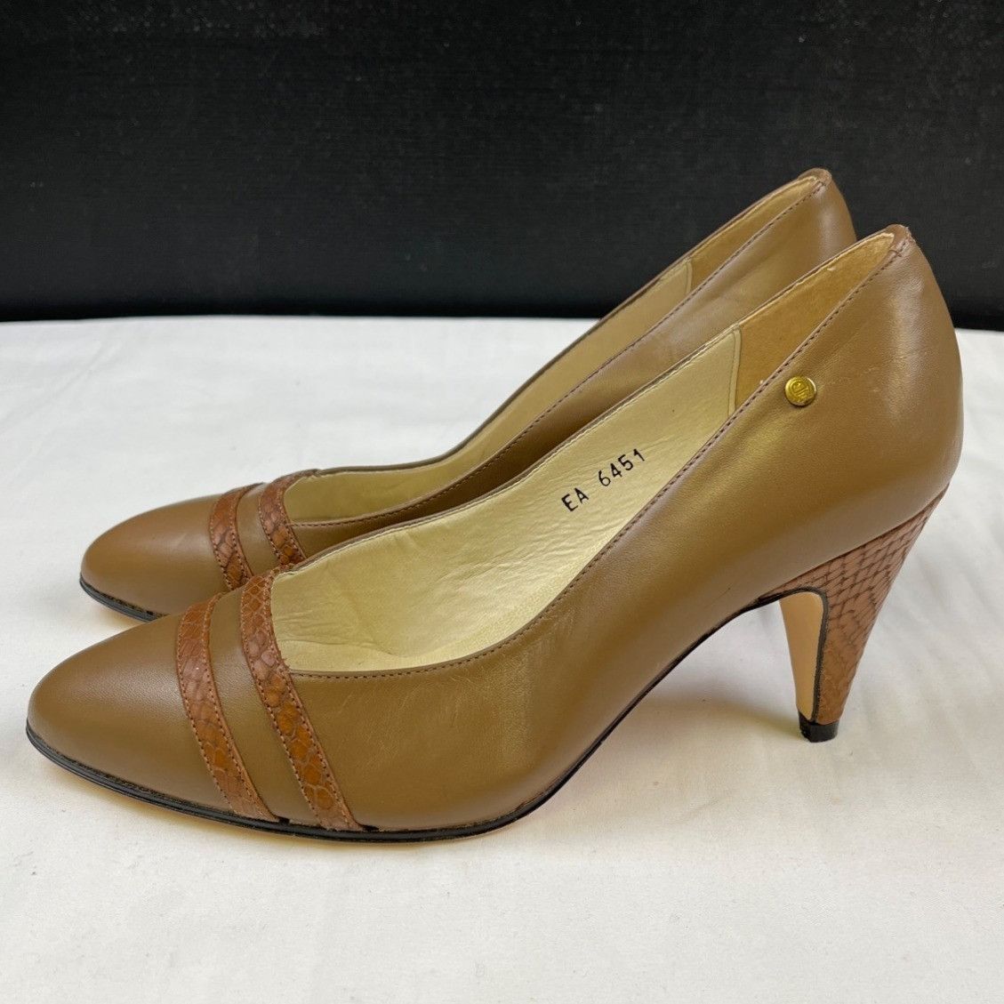 Etienne Aigner Etienne Aigner Women's Brown Shoes/Heels Sz 5.5M SKU 4432 Size US 5.5 / IT 35.5 - 4 Thumbnail