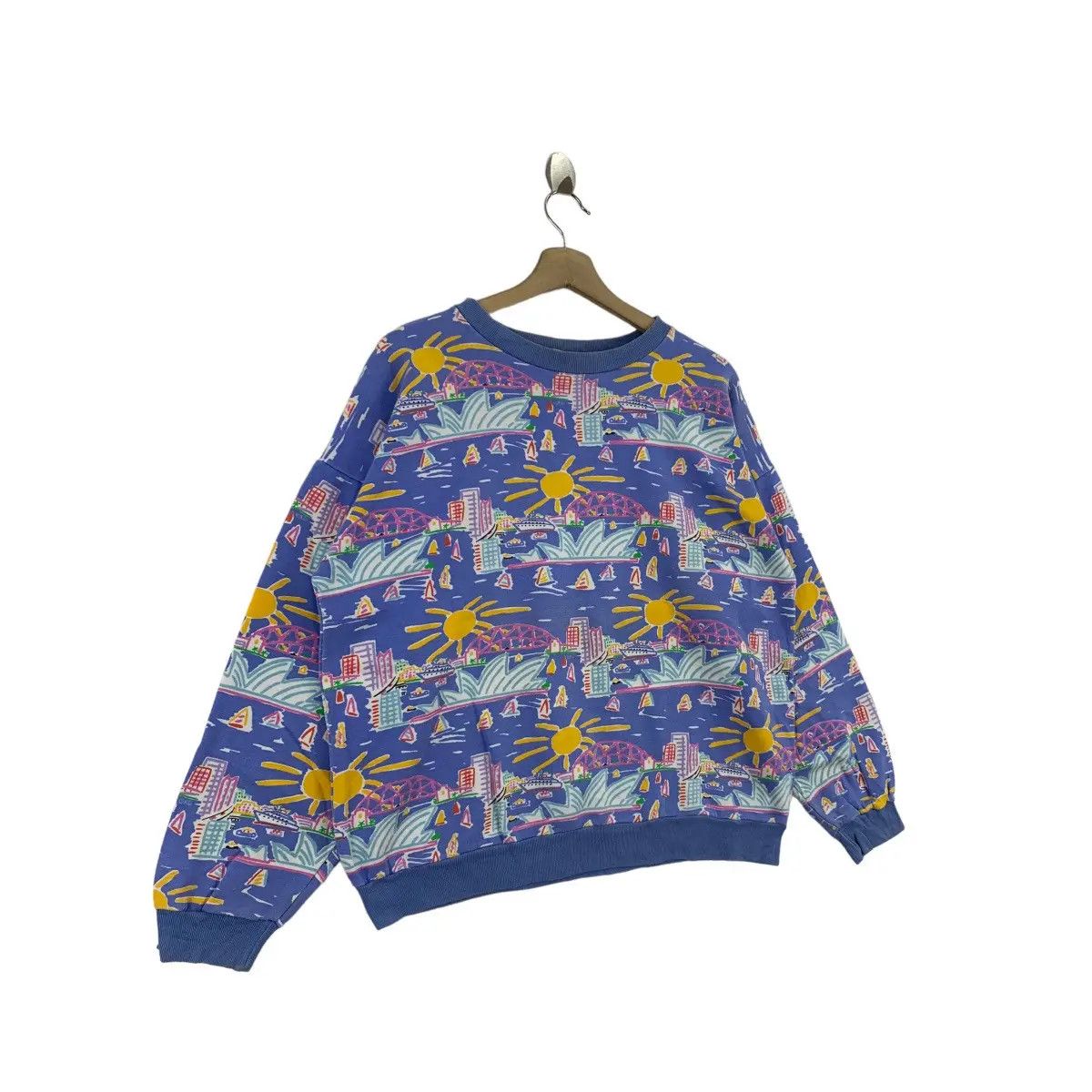 Vintage Vtg 90’ KEN DONE AUSTRALIA Art Sydney Opera House Sweatshirt Size M / US 6-8 / IT 42-44 - 7 Thumbnail