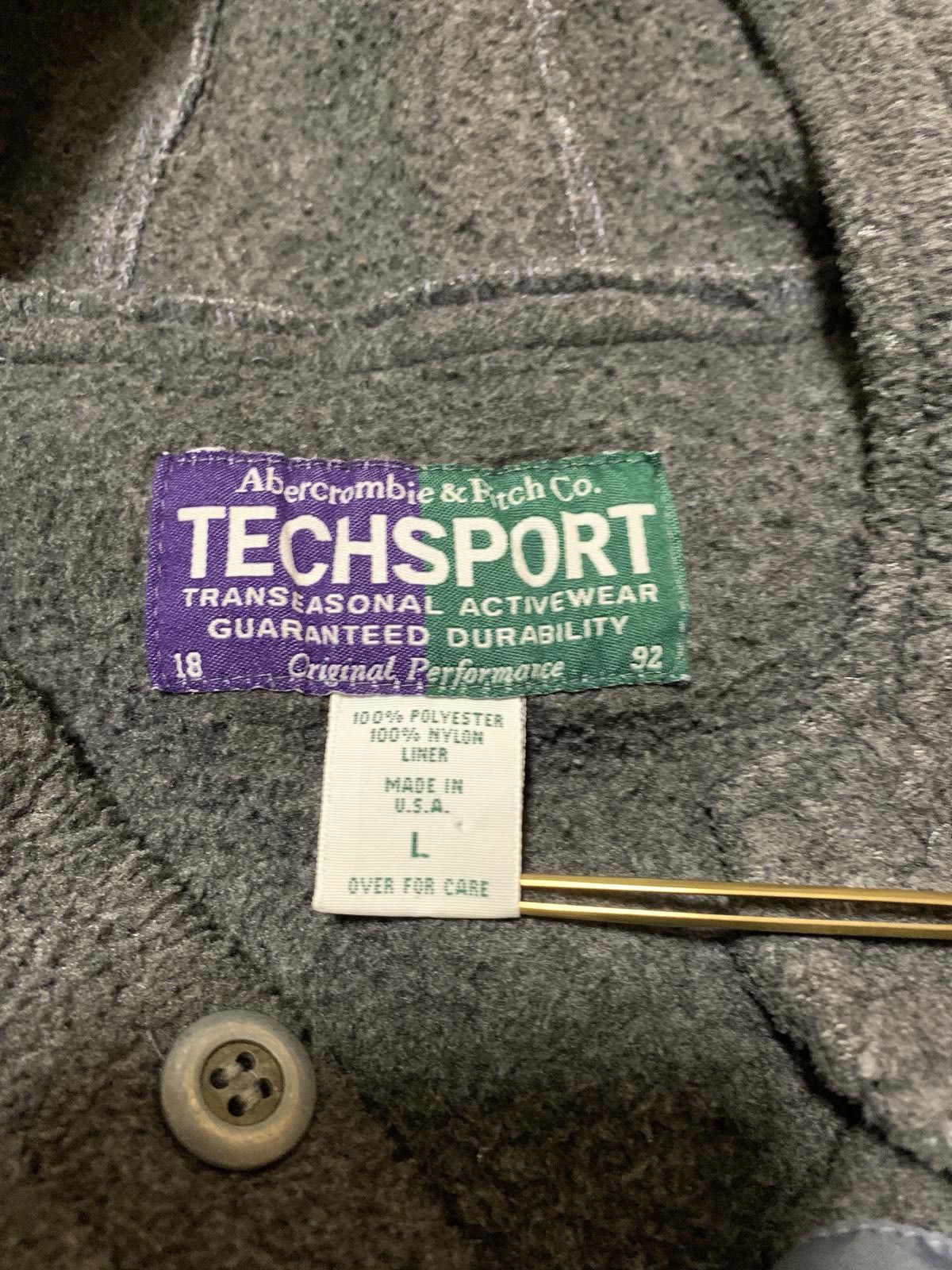 Abercrombie & Fitch Vintage Abercrombie & Fitch Techsport Men's L Fleece Hoodie Size US L / EU 52-54 / 3 - 4 Thumbnail
