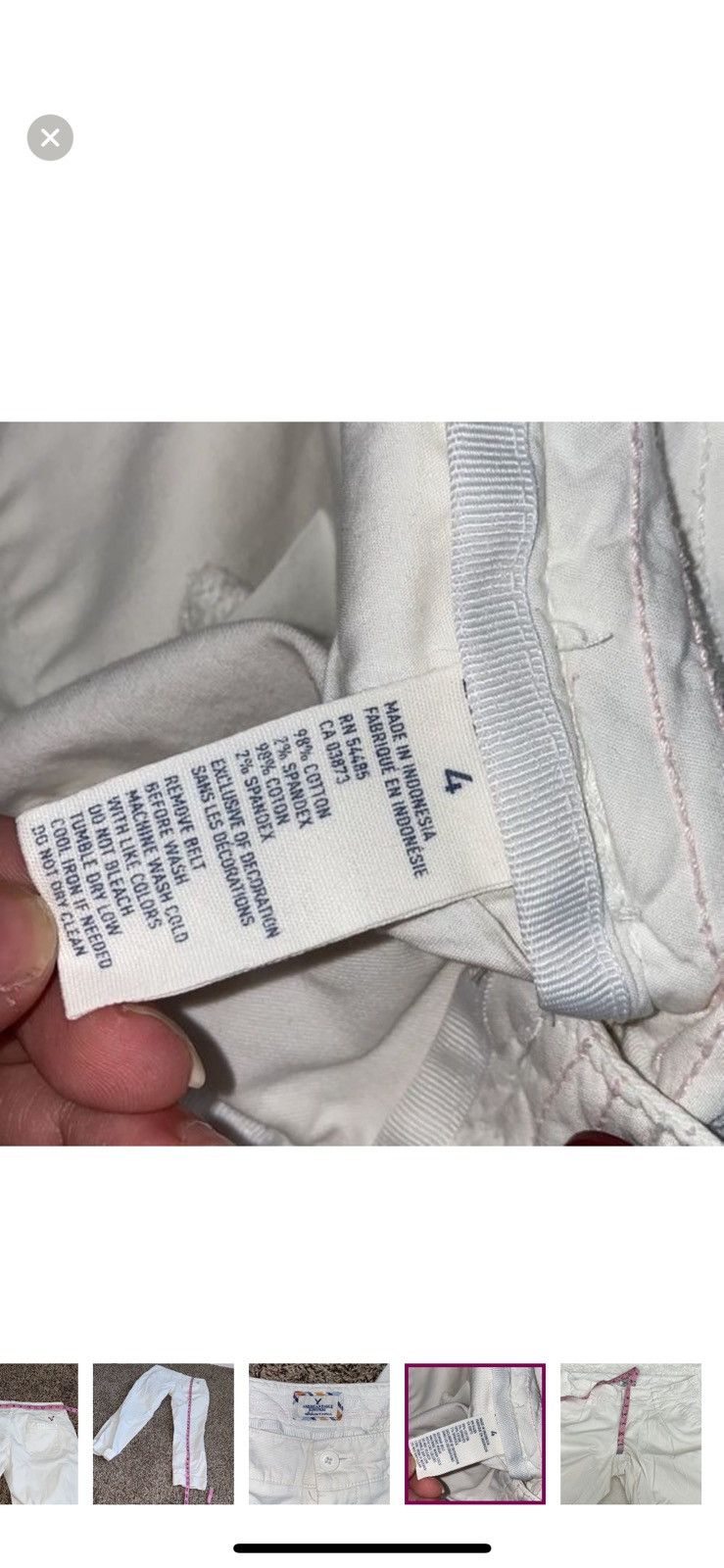 American Eagle Outfitters American eagle outfitters cropped white pants size 4 Size 27" / US 4 / IT 40 - 8 Thumbnail