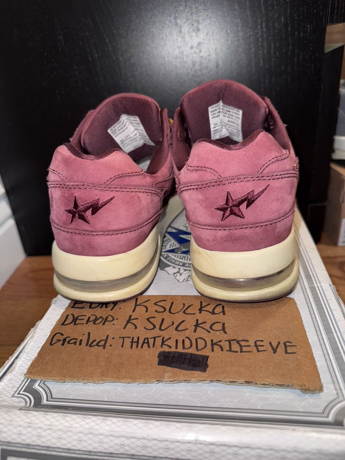 Bape × Nigo Bapesta Roadsta Rare Red Brown Size US 8.5 / EU 41-42 - 4 Thumbnail