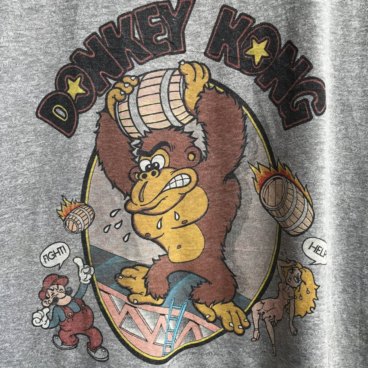 Nintendo × Playstation × Vintage Vintage 80s DONKEY KONG video games tee nintendo Size US L / EU 52-54 / 3 - 3 Thumbnail