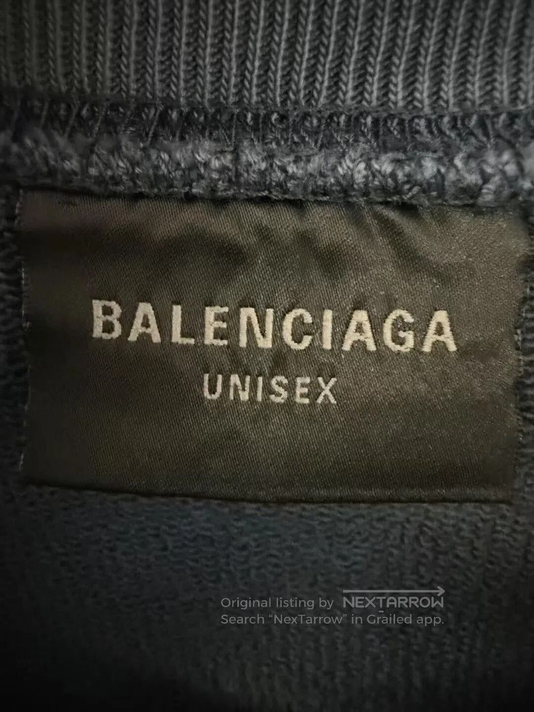 Balenciaga Balenciaga Blue Embroidered Logo Sweatshirt XS. Size XS / US 0-2 / IT 36-38 - 3 Thumbnail