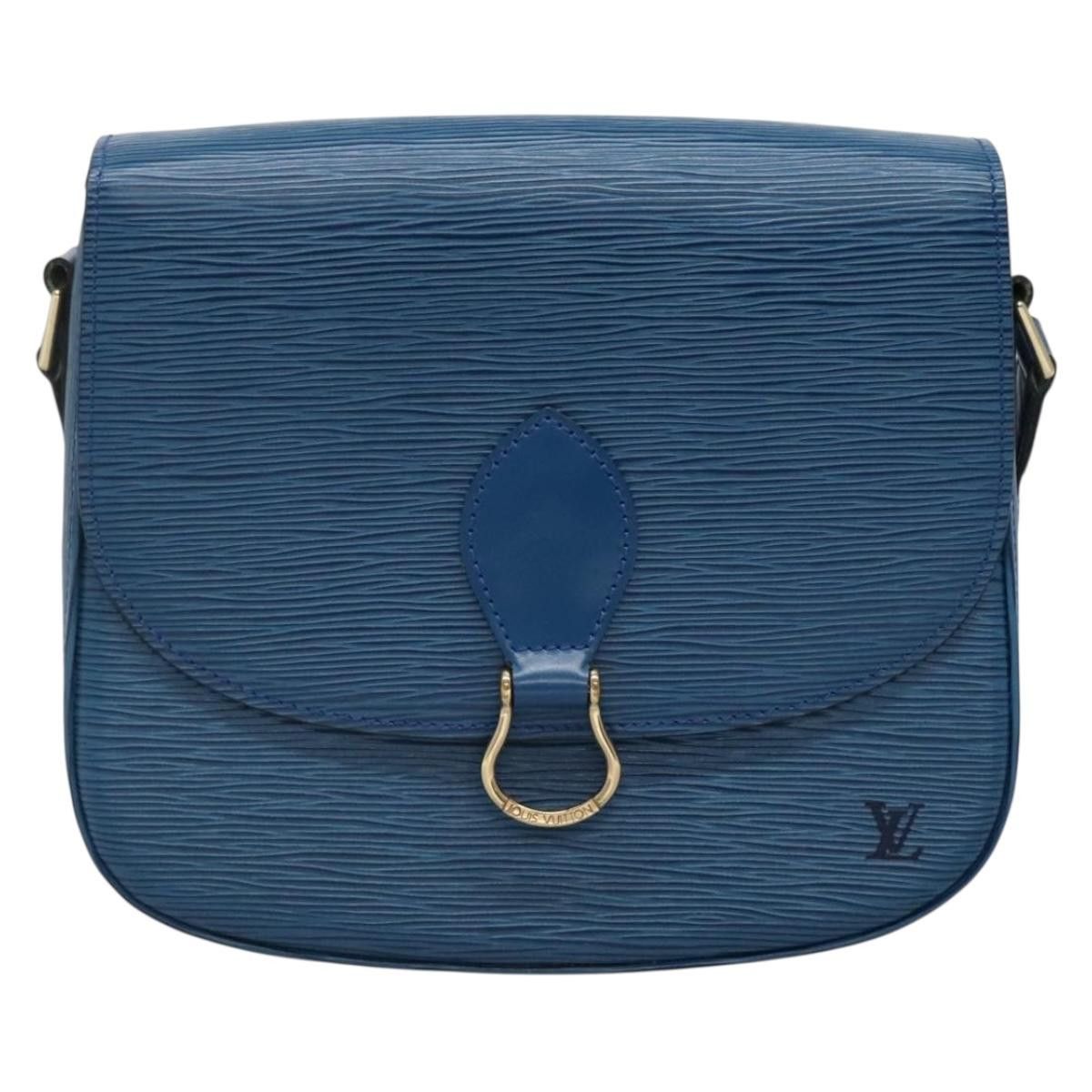 Louis Vuitton LOUIS VUITTON Epi Saint Cloud GM Shoulder Bag Toledo Blue Size ONE SIZE - 13 Thumbnail
