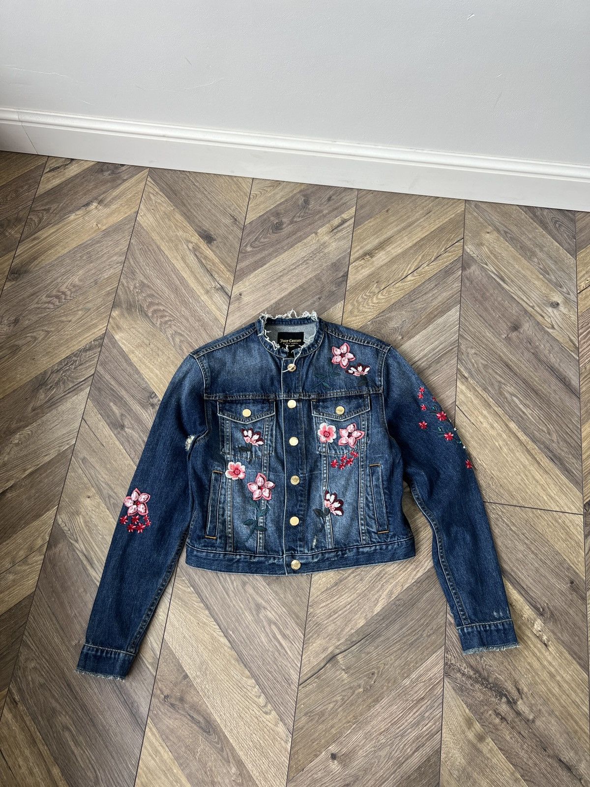 Juicy Couture Vintage RARE Juicy Couture Black Label Denim Jacket Size XS / US 0-2 / IT 36-38 - 2 Thumbnail